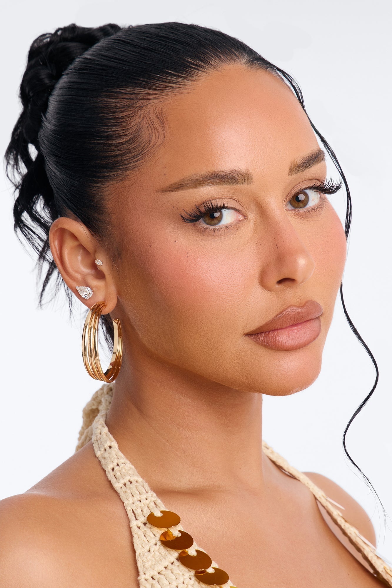 Can I Meet You There Hoop Earrings - Gold