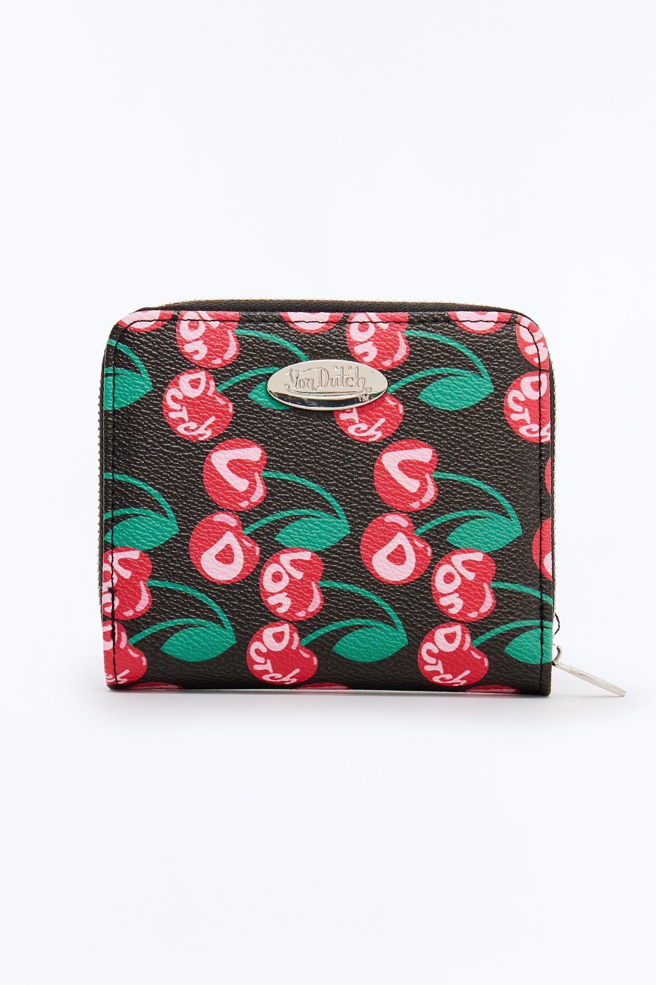 Von Dutch Cherries Faux Leather Wallet - Black/combo