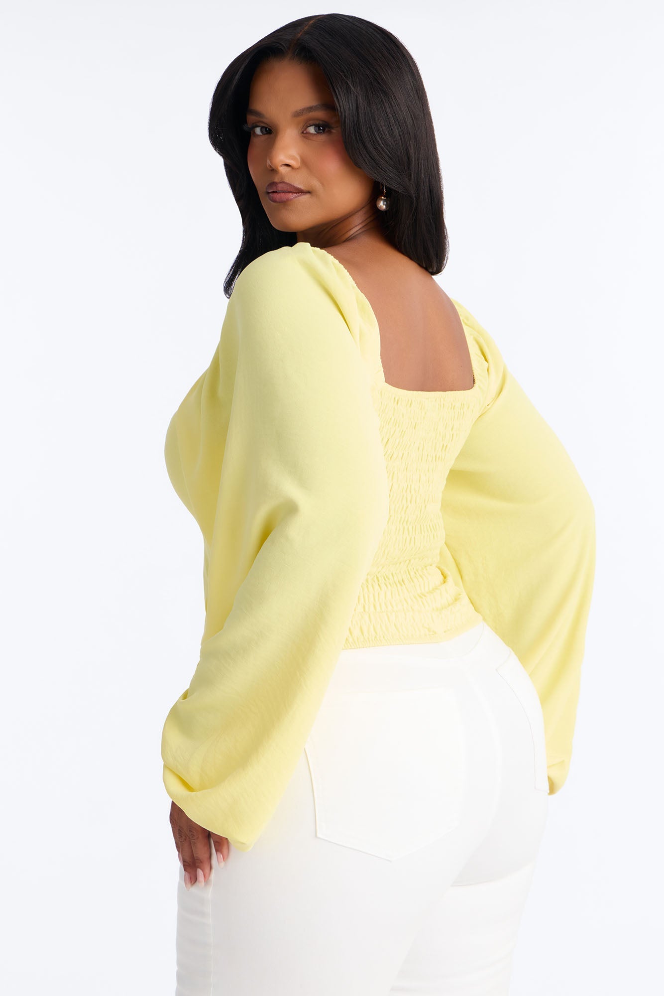 Out To Play Lace Up Airflow Top - Butter Yellow