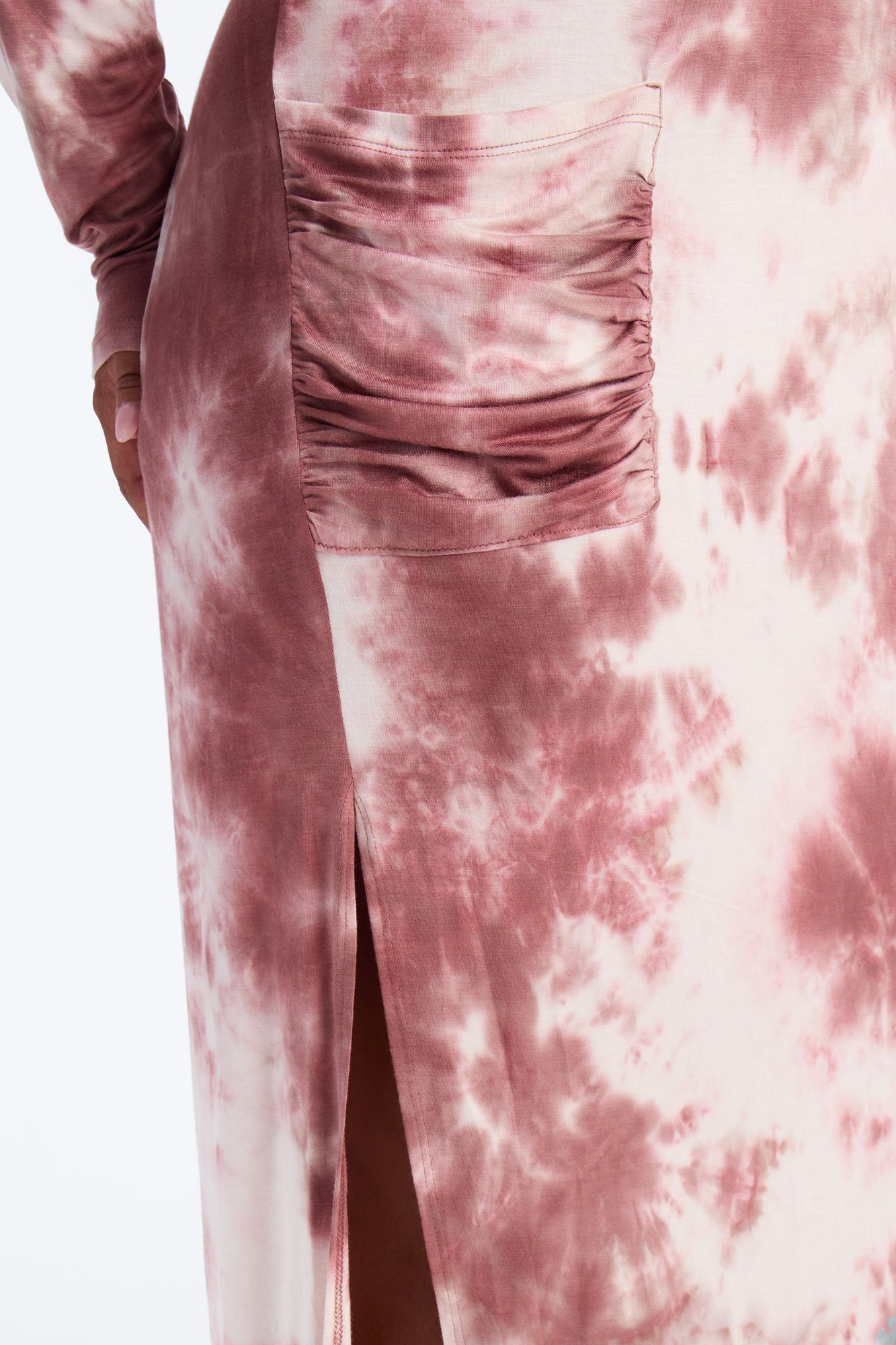 Rayne Tie Dye Maxi Dress - Mauve/combo