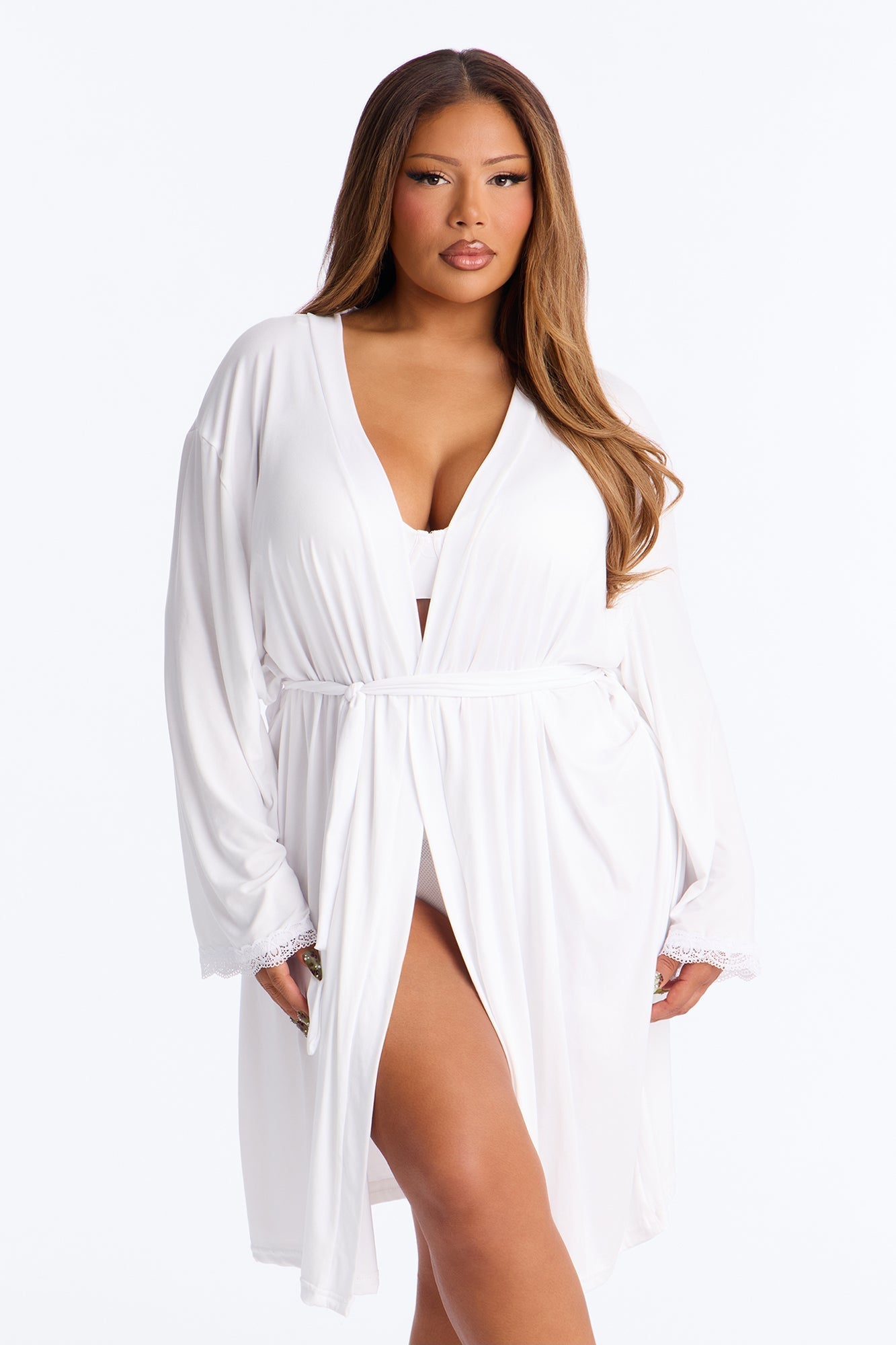 Let's Get Hitched Robe - White