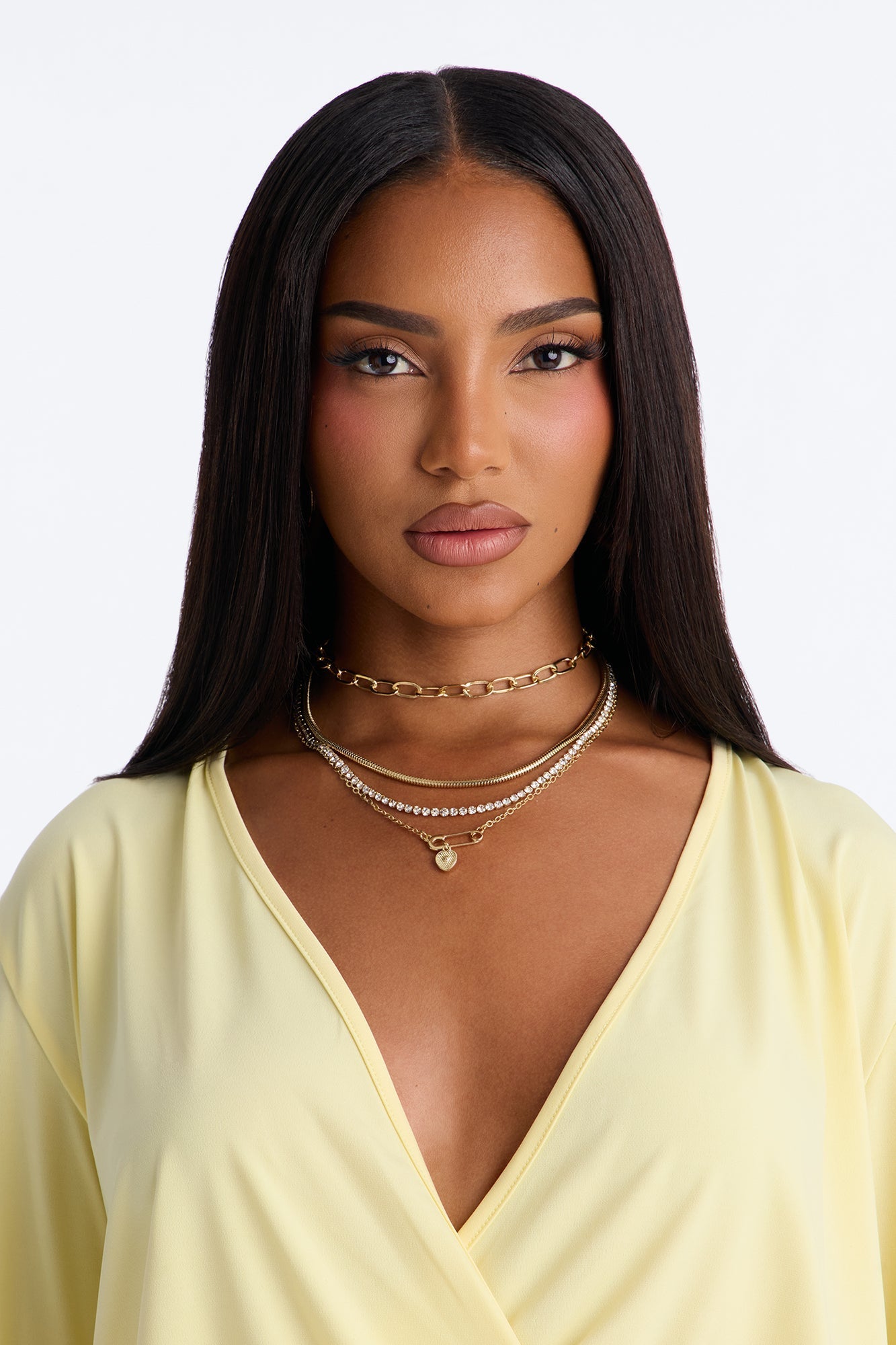 Playing For Keeps Layered Necklace - Gold NEWFASHIONEDGE