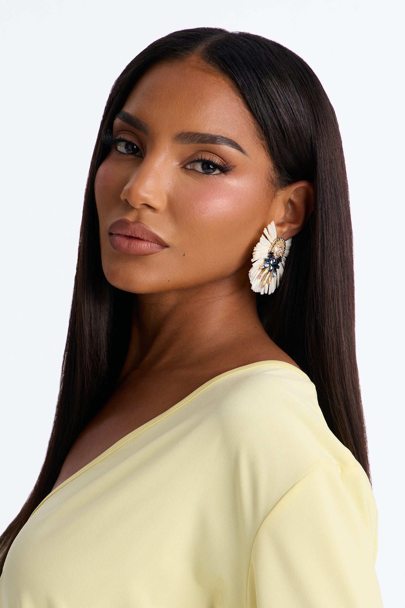 Rio Carnival Earrings - White/combo