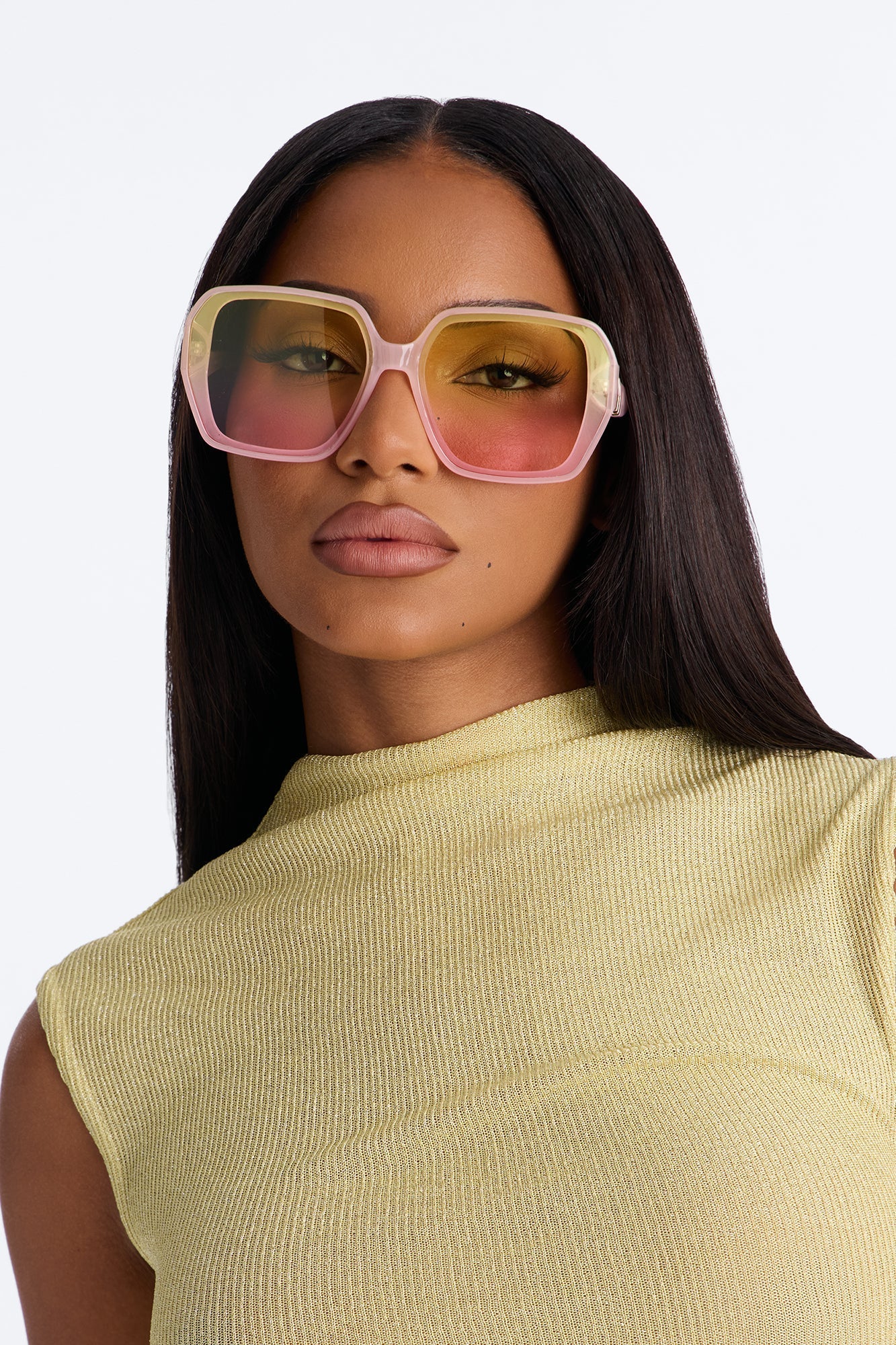 Summer Slushy Sunglasses - Pink/combo NEWFASHIONEDGE