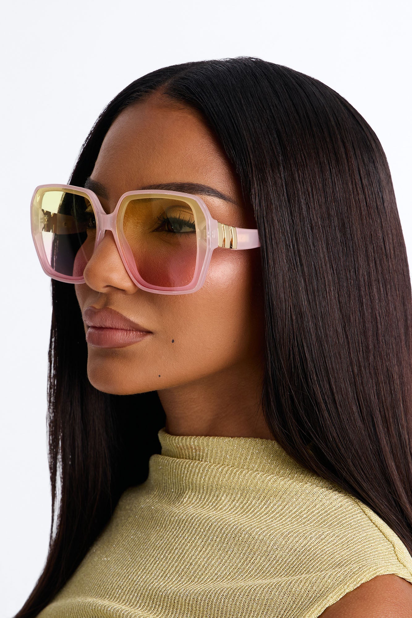 Summer Slushy Sunglasses - Pink/combo NEWFASHIONEDGE