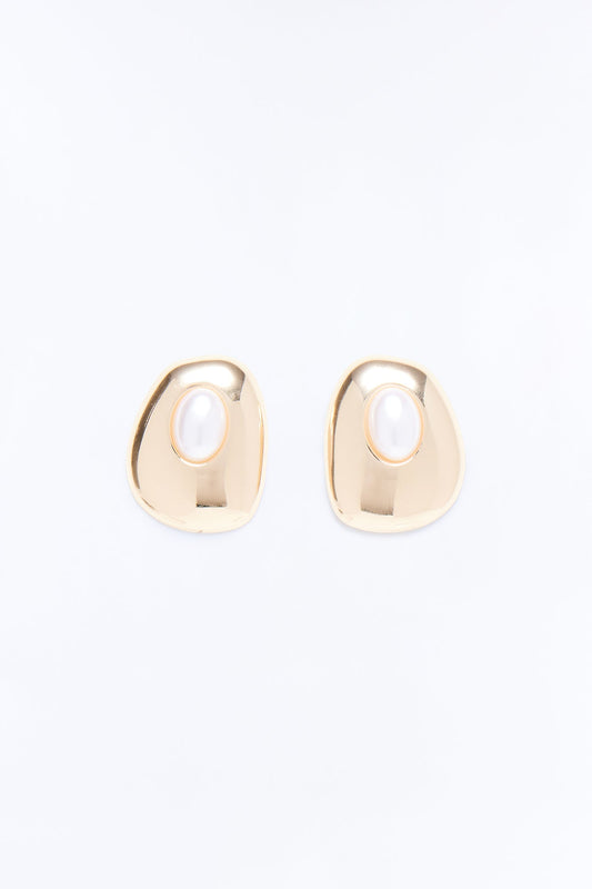 Adora Earrings - White/Gold