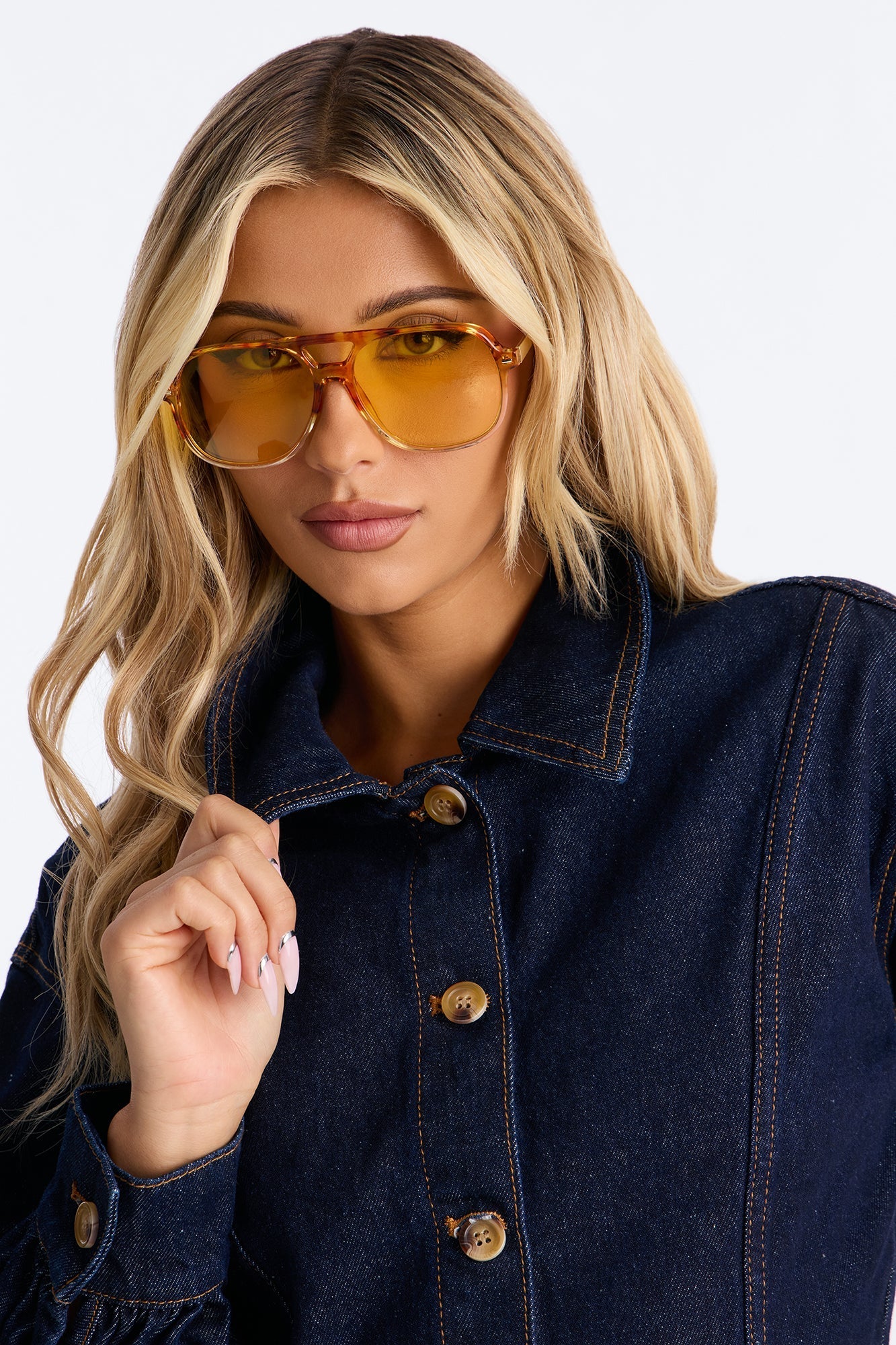Coco Beam Sunglasses - Brown/combo NEWFASHIONEDGE