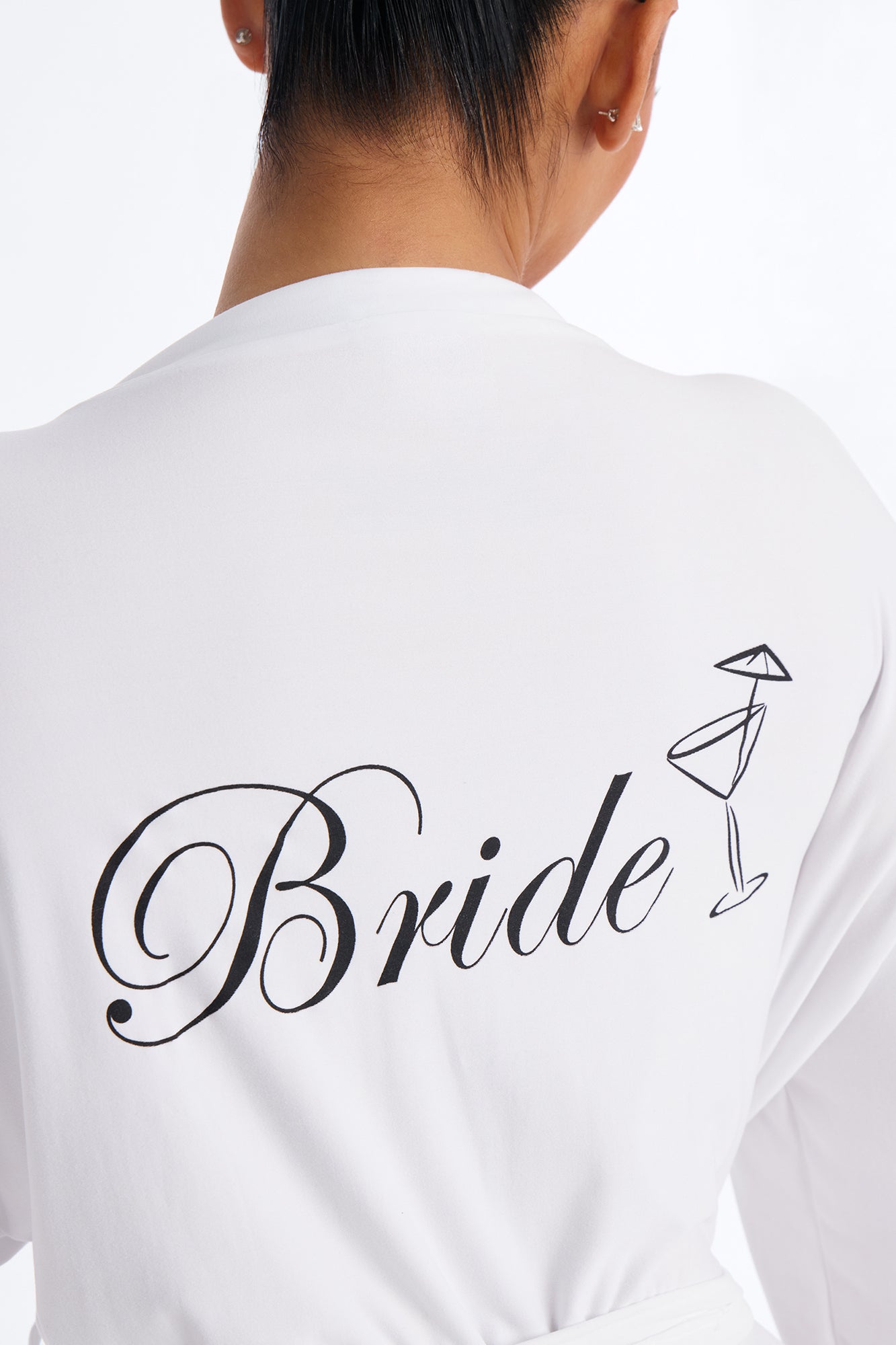 Bride Needs A Martini Robe - White