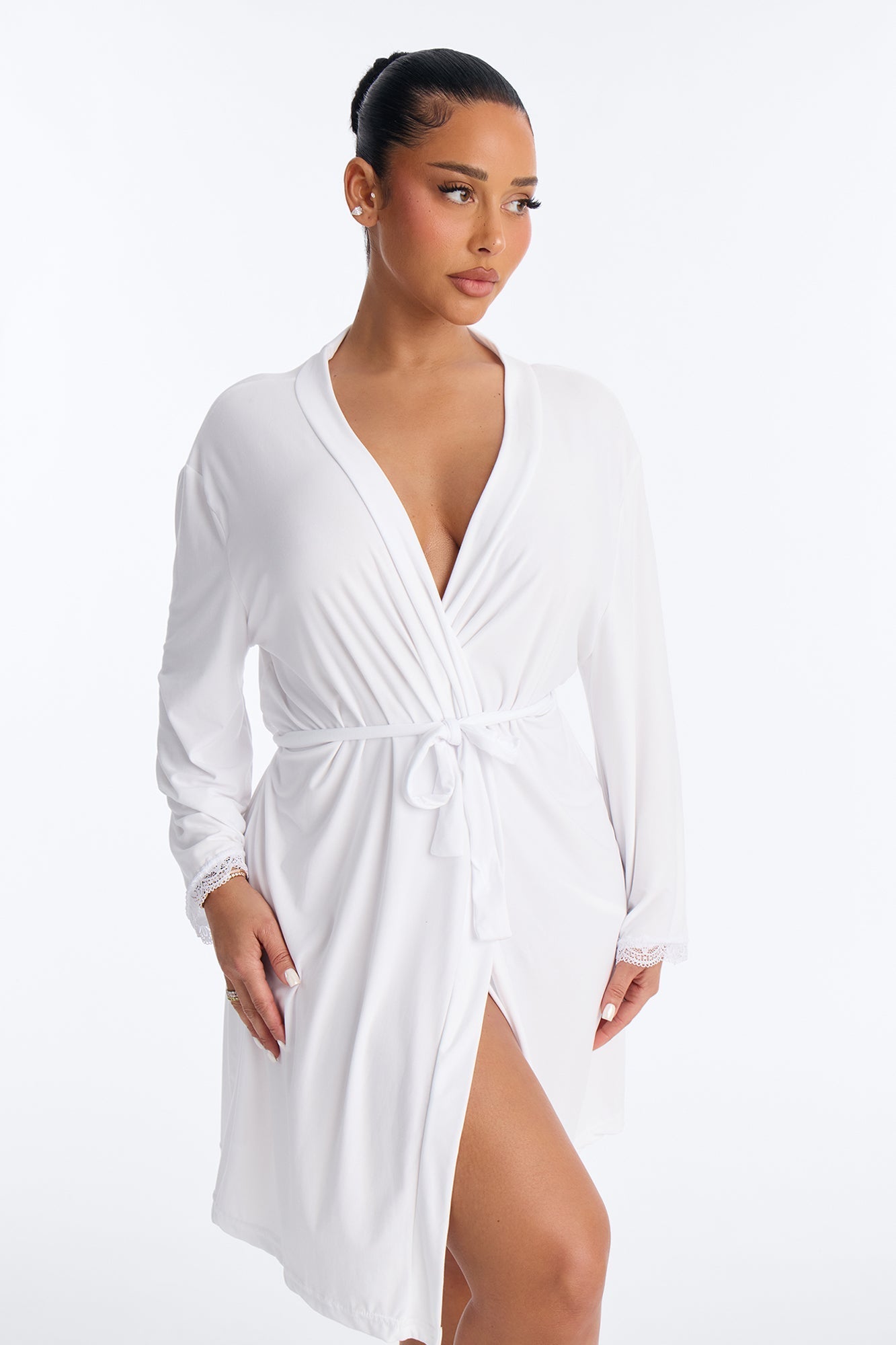 Let's Get Hitched Robe - White