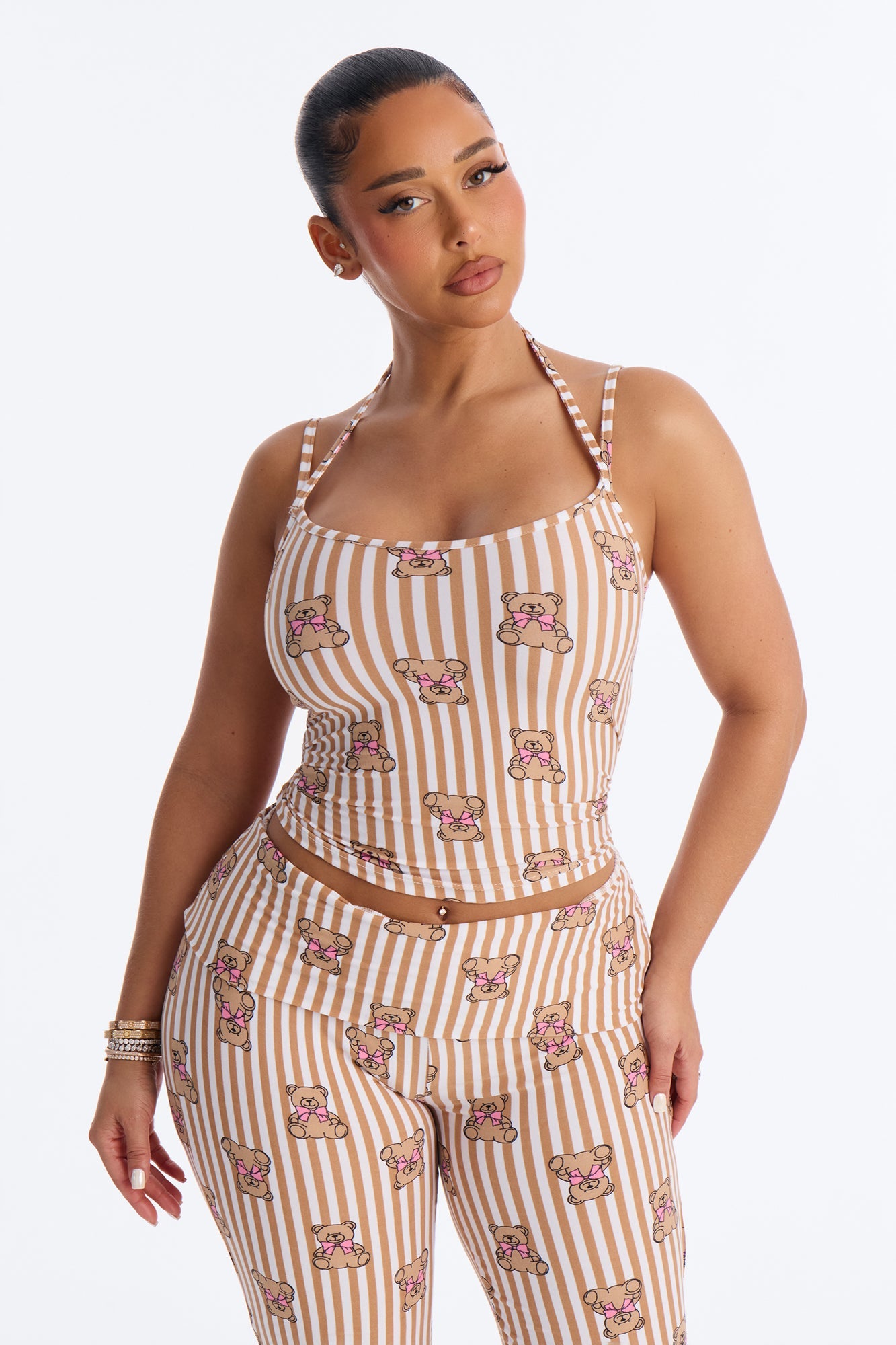 Cuddle With Me PJ Pant Set - Brown