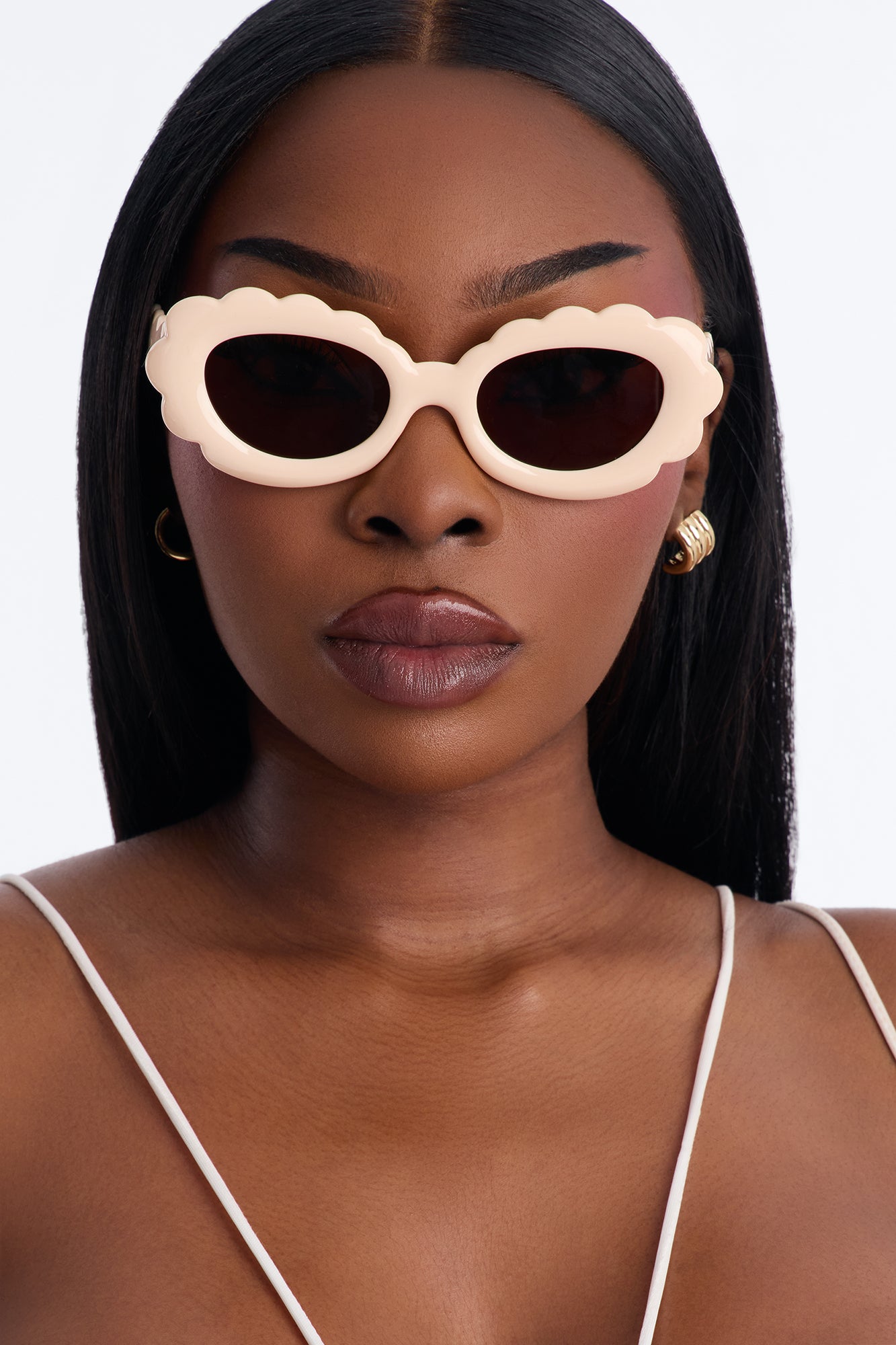 Razor Laser Sunglasses - Nude