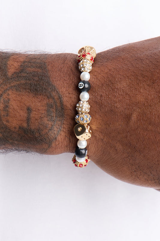 Lucky Shot Bead Bracelet - Gold
