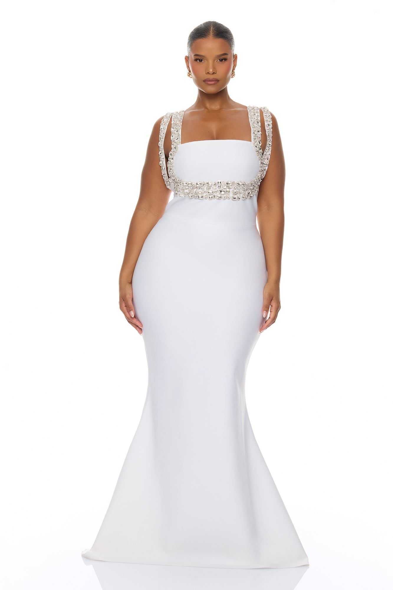 Masie Bandage Gown - Ivory