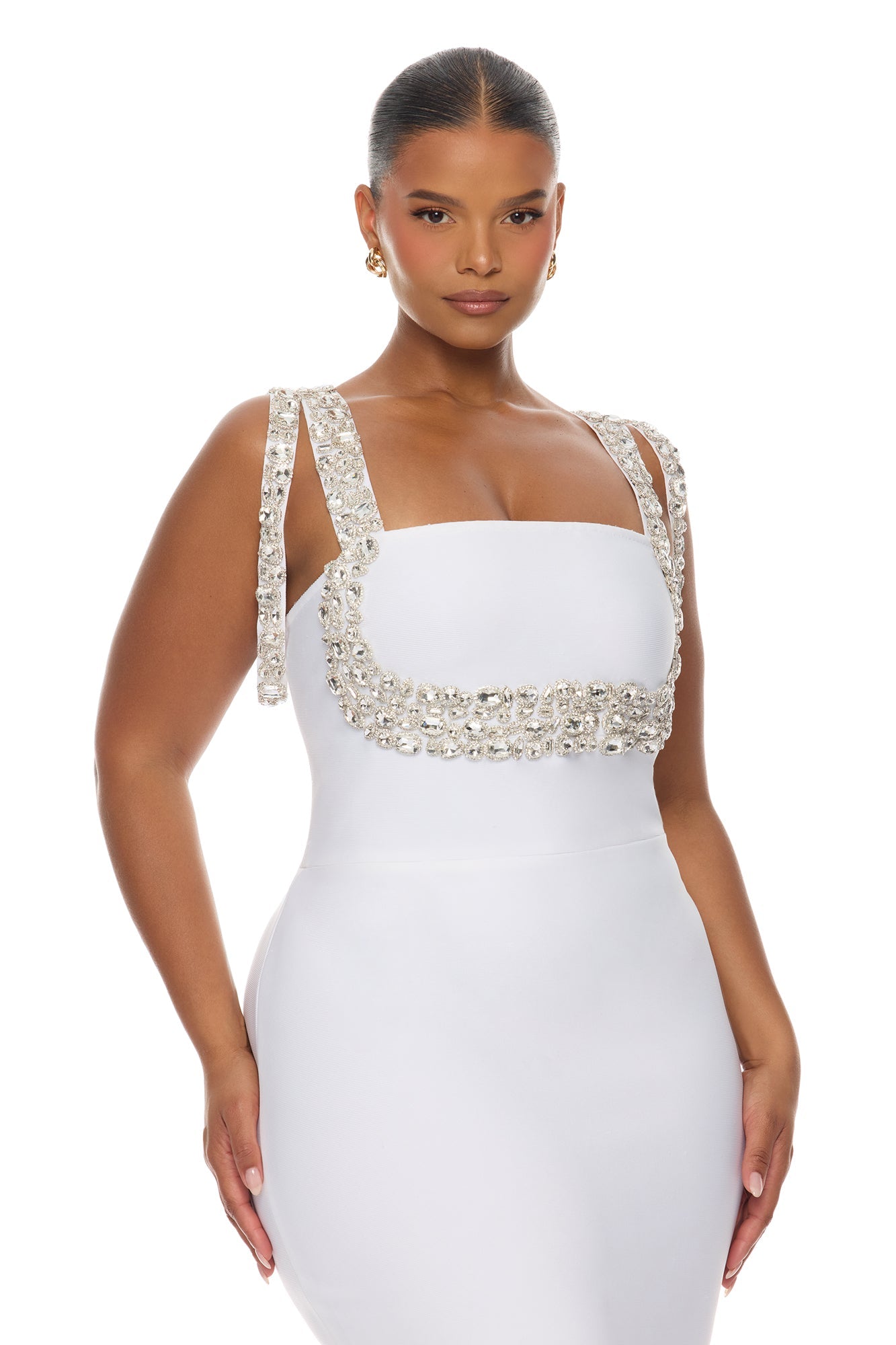 Masie Bandage Gown - Ivory