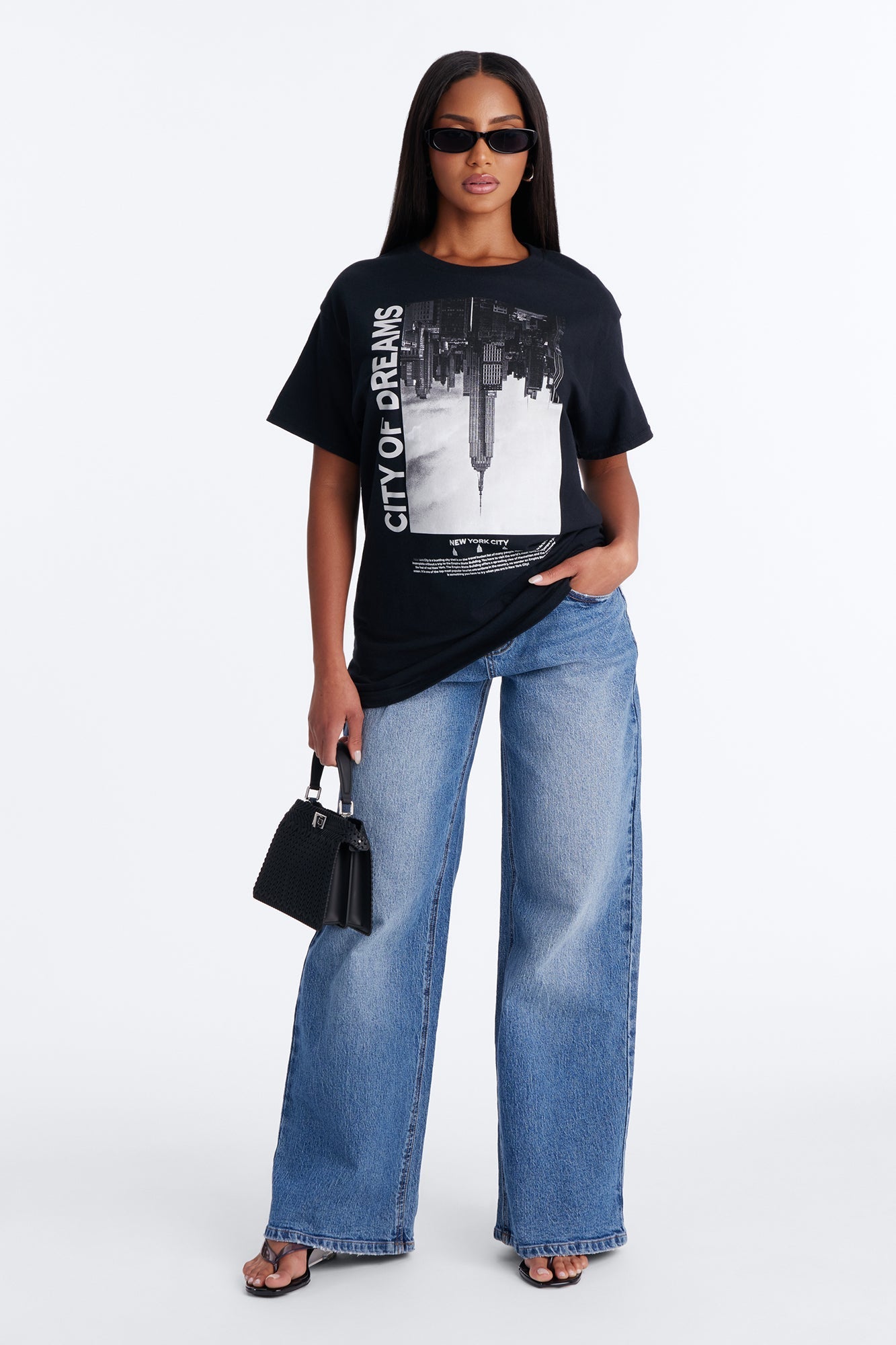 City Of Dreams NY Graphic Tshirt - Black