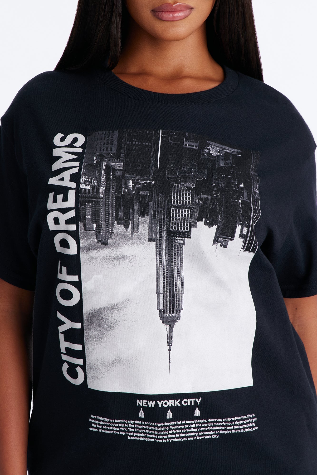 City Of Dreams NY Graphic Tshirt - Black