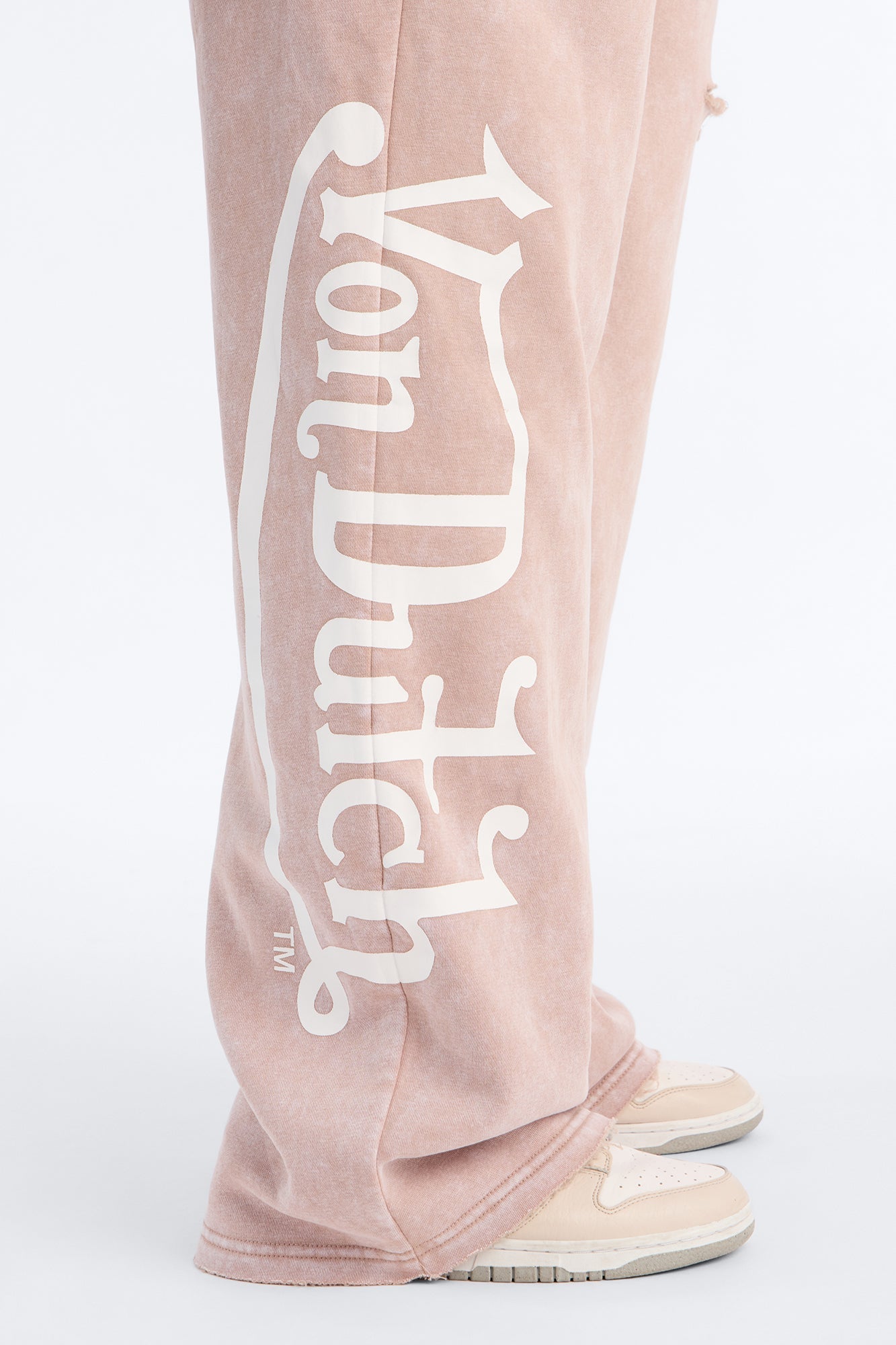 Von Dutch Wide Leg Washed Pant - Taupe
