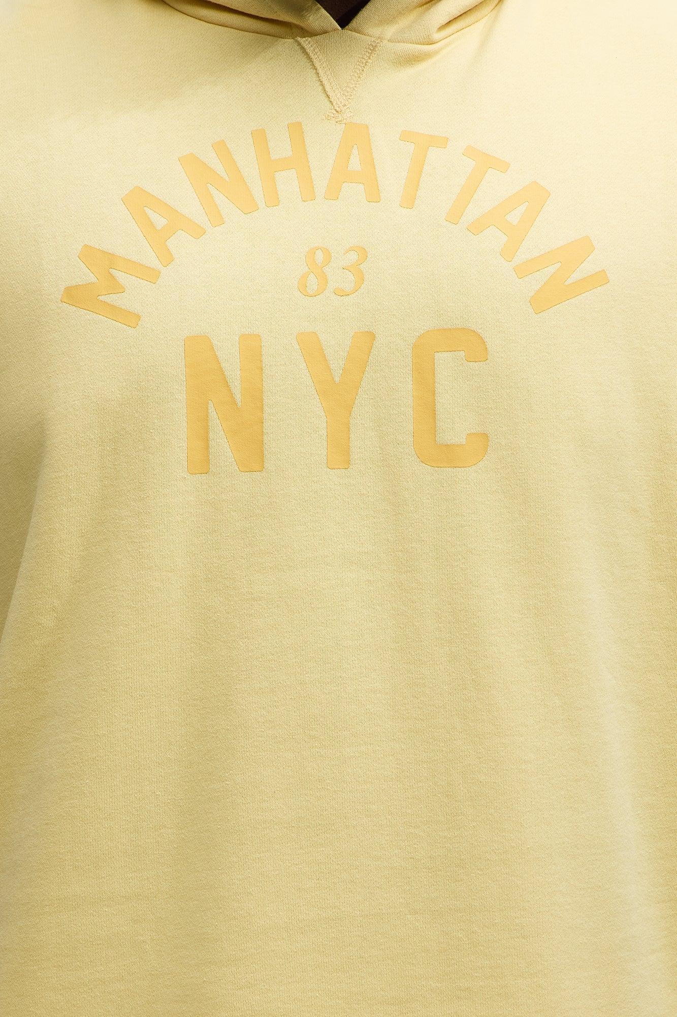 Manhattan Sleeveless Hoodie - Yellow