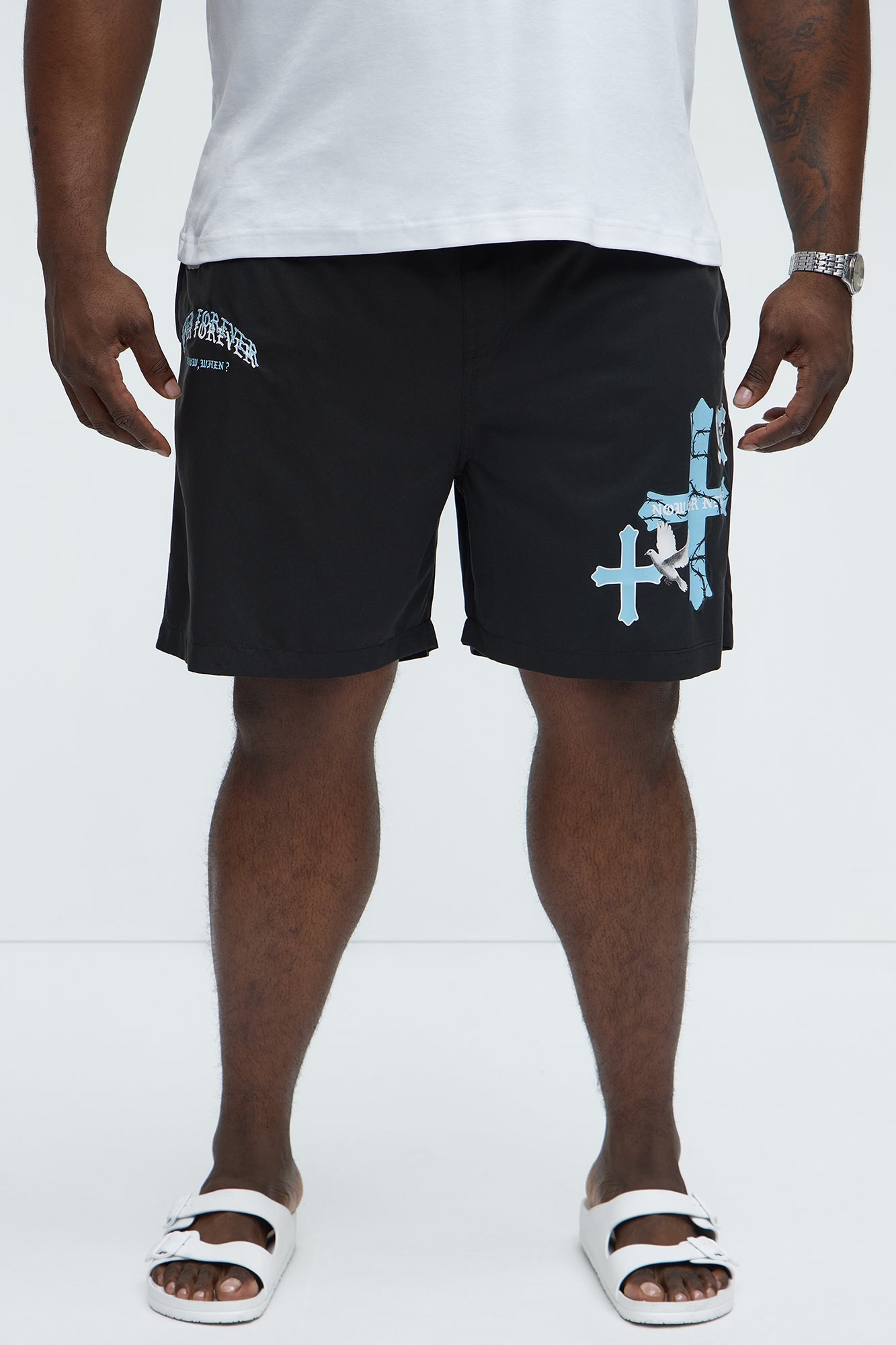 Gothic Summer Swim Classic Trunk - Black