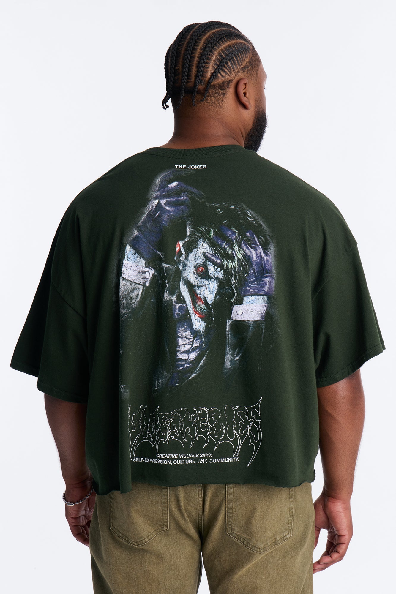The Joker Beautiful Chaos Boxy Short Sleeve Tee - Green