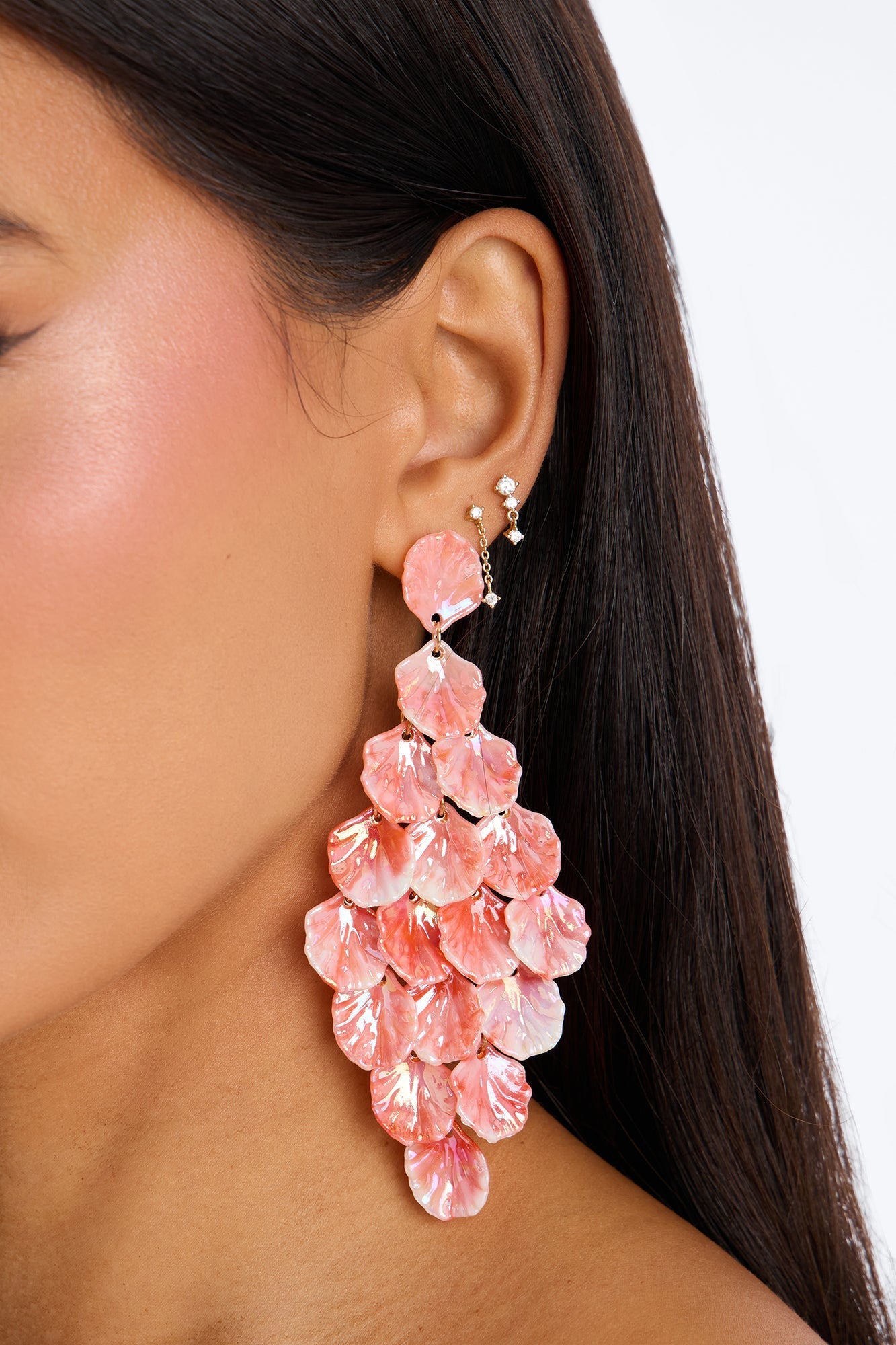 Shellie Drop Earrings - Pink/combo NEWFASHIONEDGE