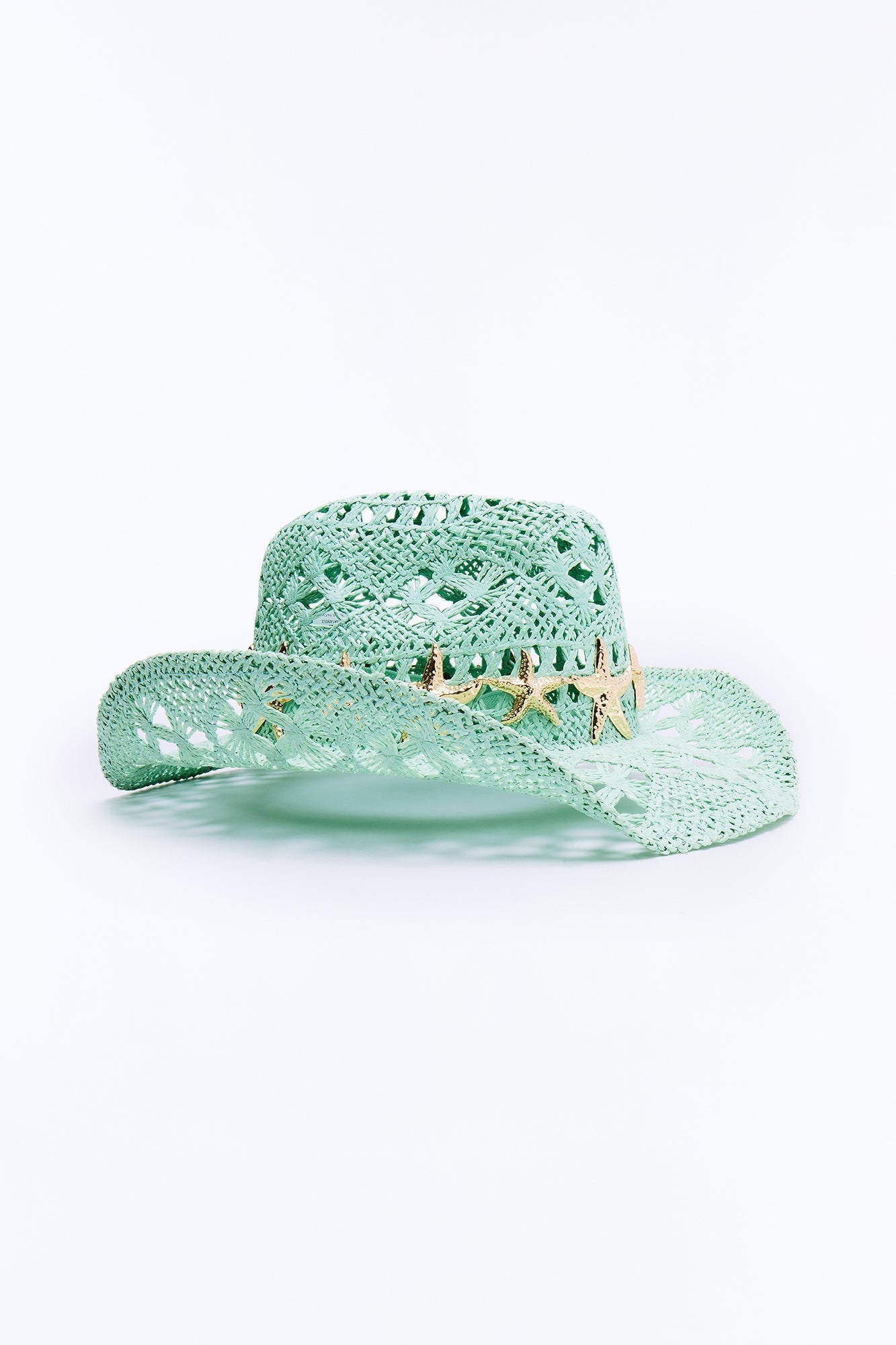 Island Star Straw Cowboy Hat - Mint