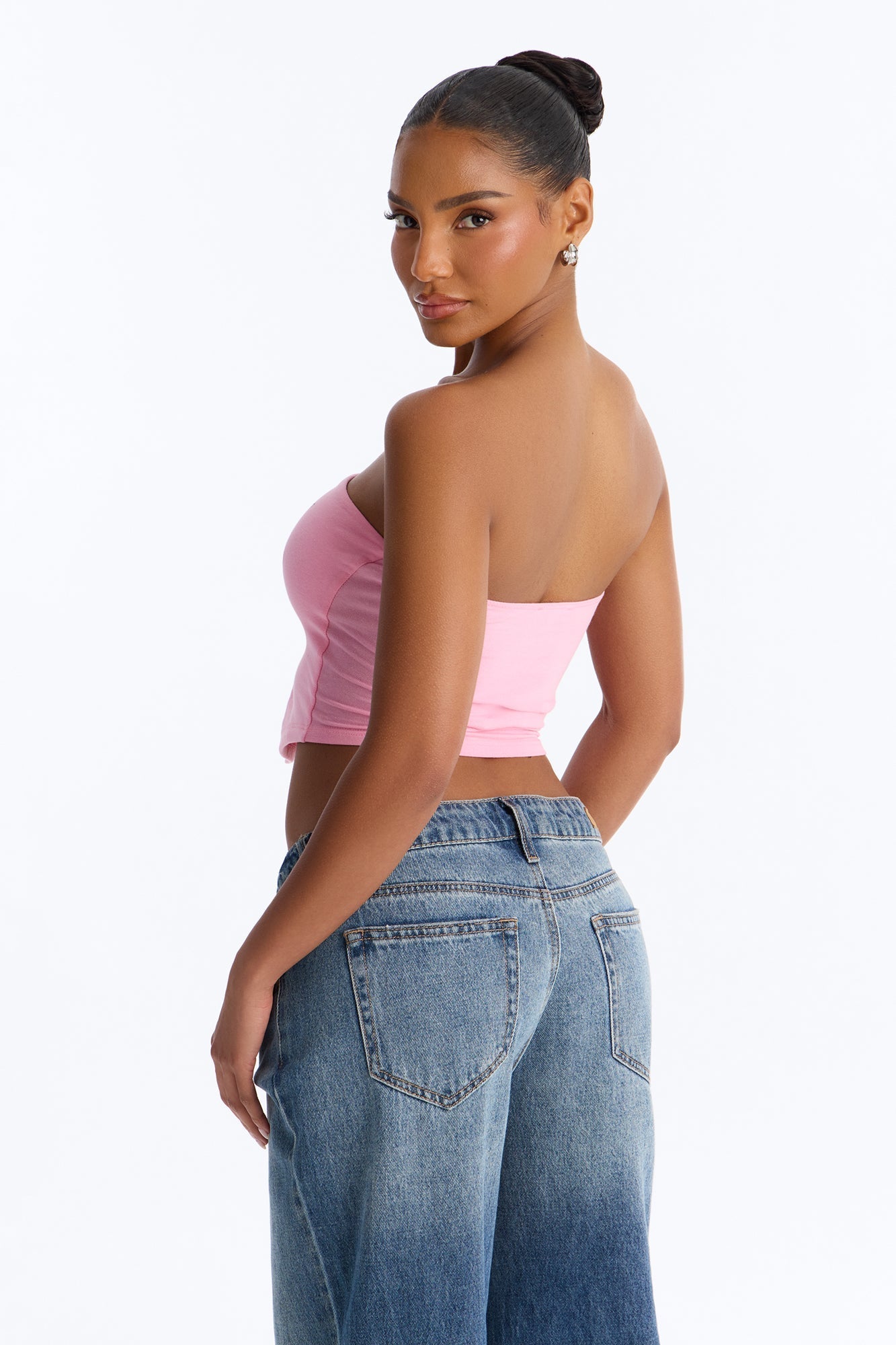 Too Pretty For A Job Tube Top - Pink
