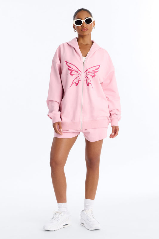Butterfly Effect Short Set - Pink