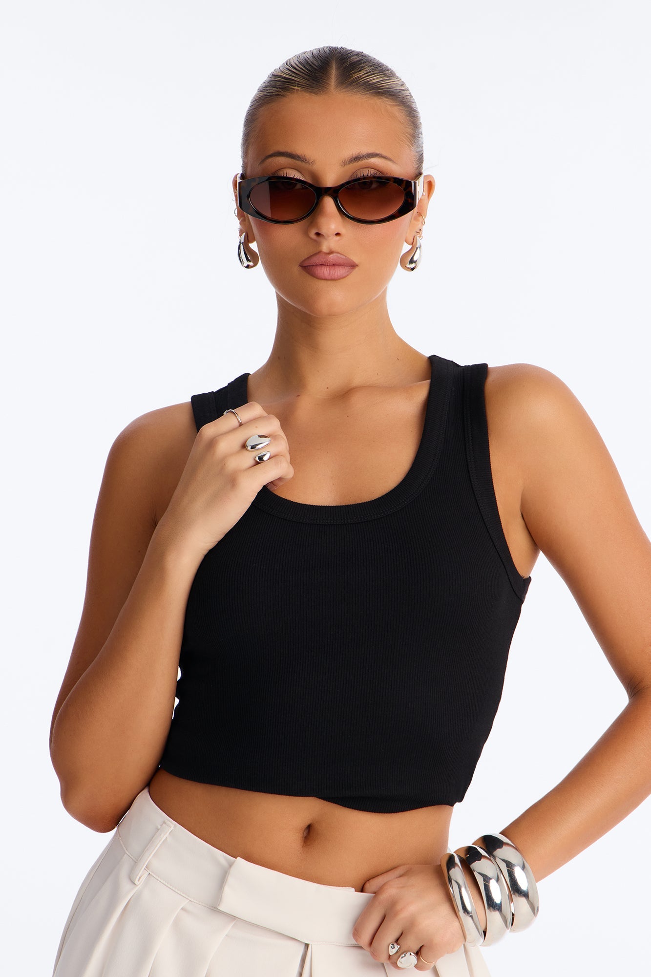 Crescent Moon Glow Sunglasses - Tortoise