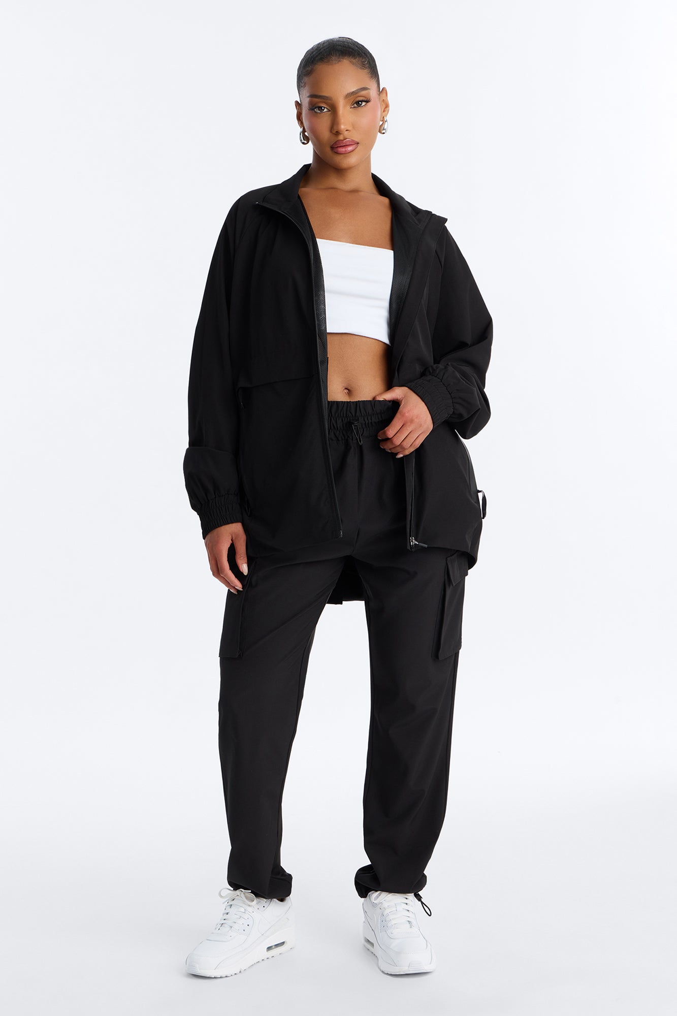 The Early Shift Scrub Jacket - Black