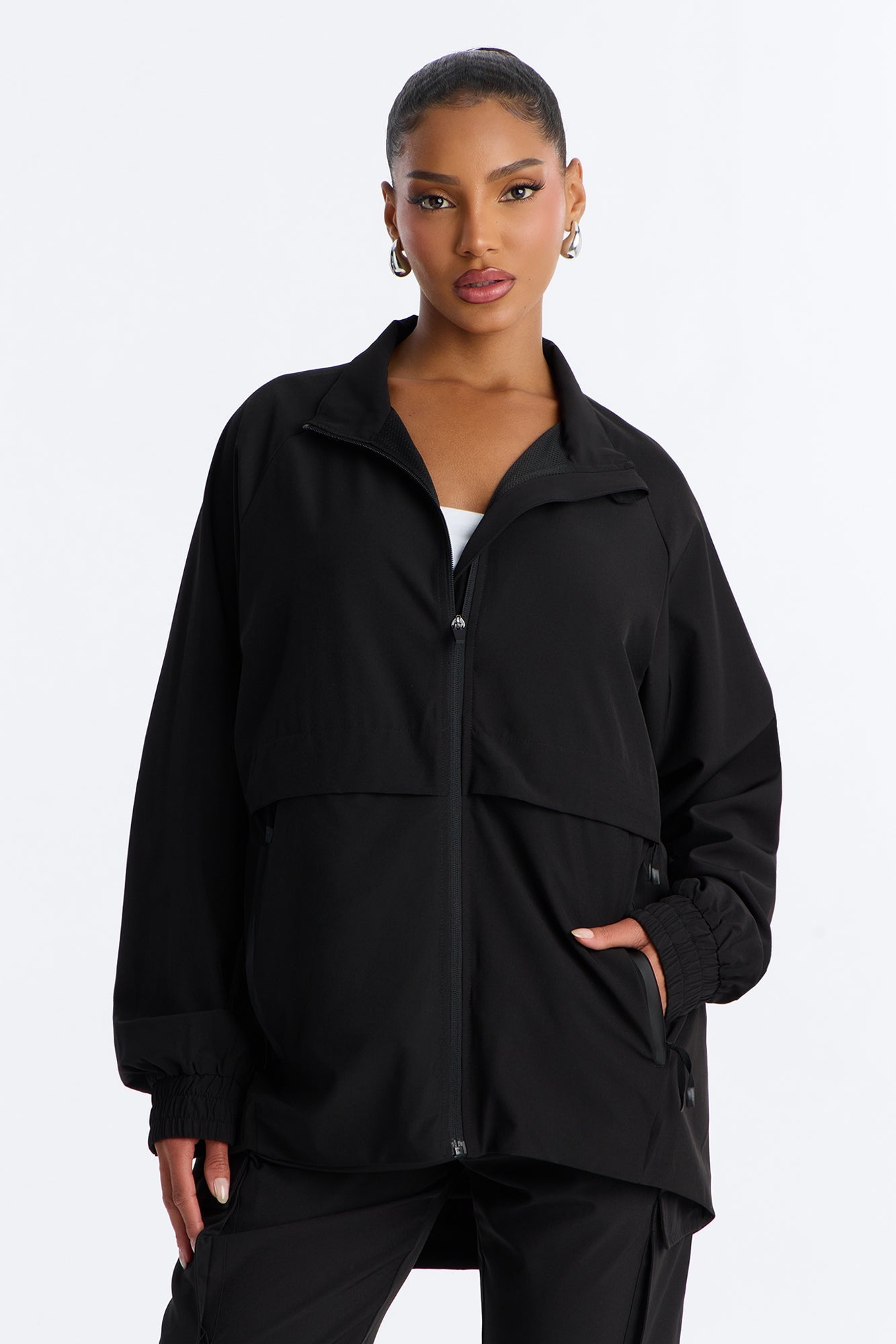 The Early Shift Scrub Jacket - Black