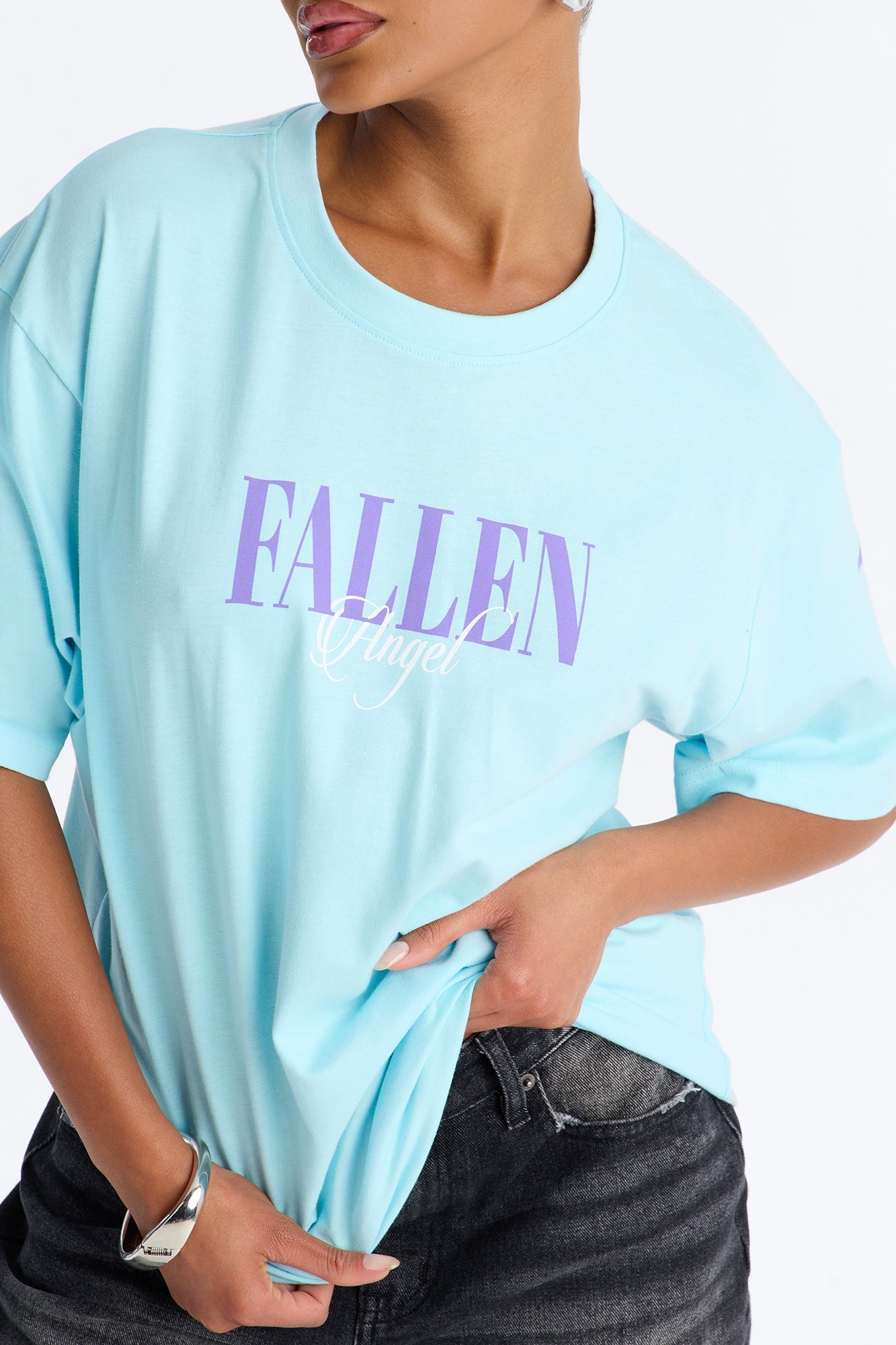 Fallen Angel Tee - SkyBlue