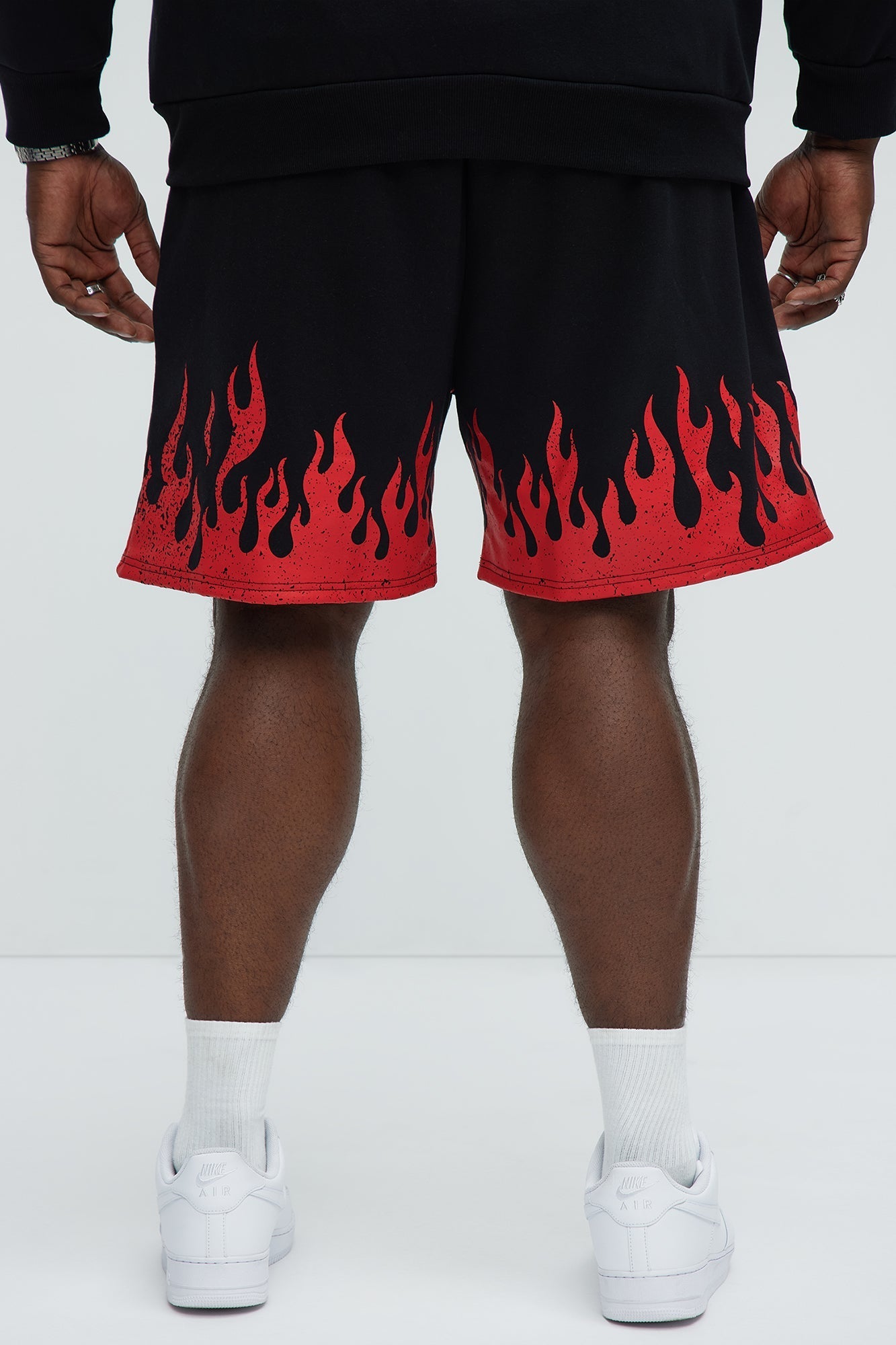 Von Dutch Fire Sweatshorts - Black