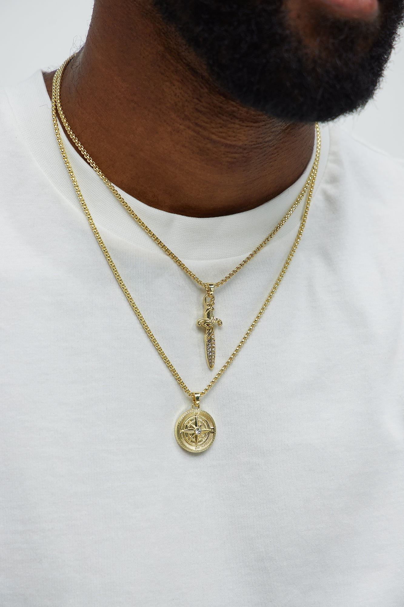 Journey 2 Piece Necklace Set - Gold