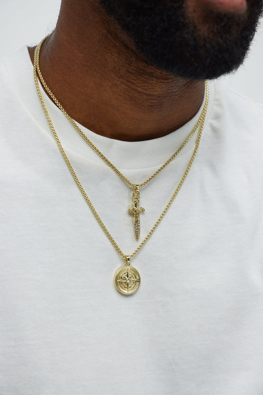 Journey 2 Piece Necklace Set - Gold