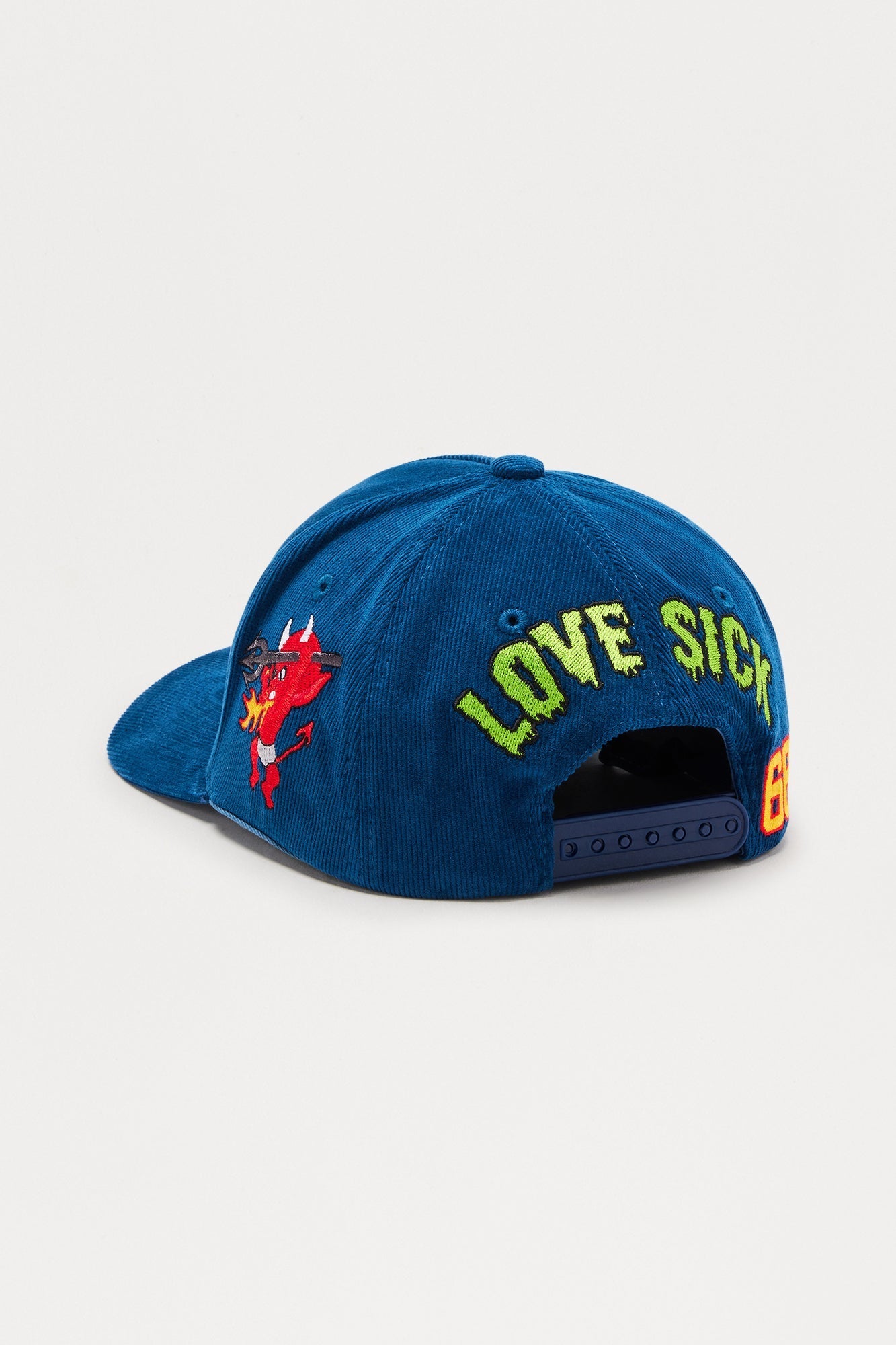 Love Sight Corduroy Snapback Hat - Navy