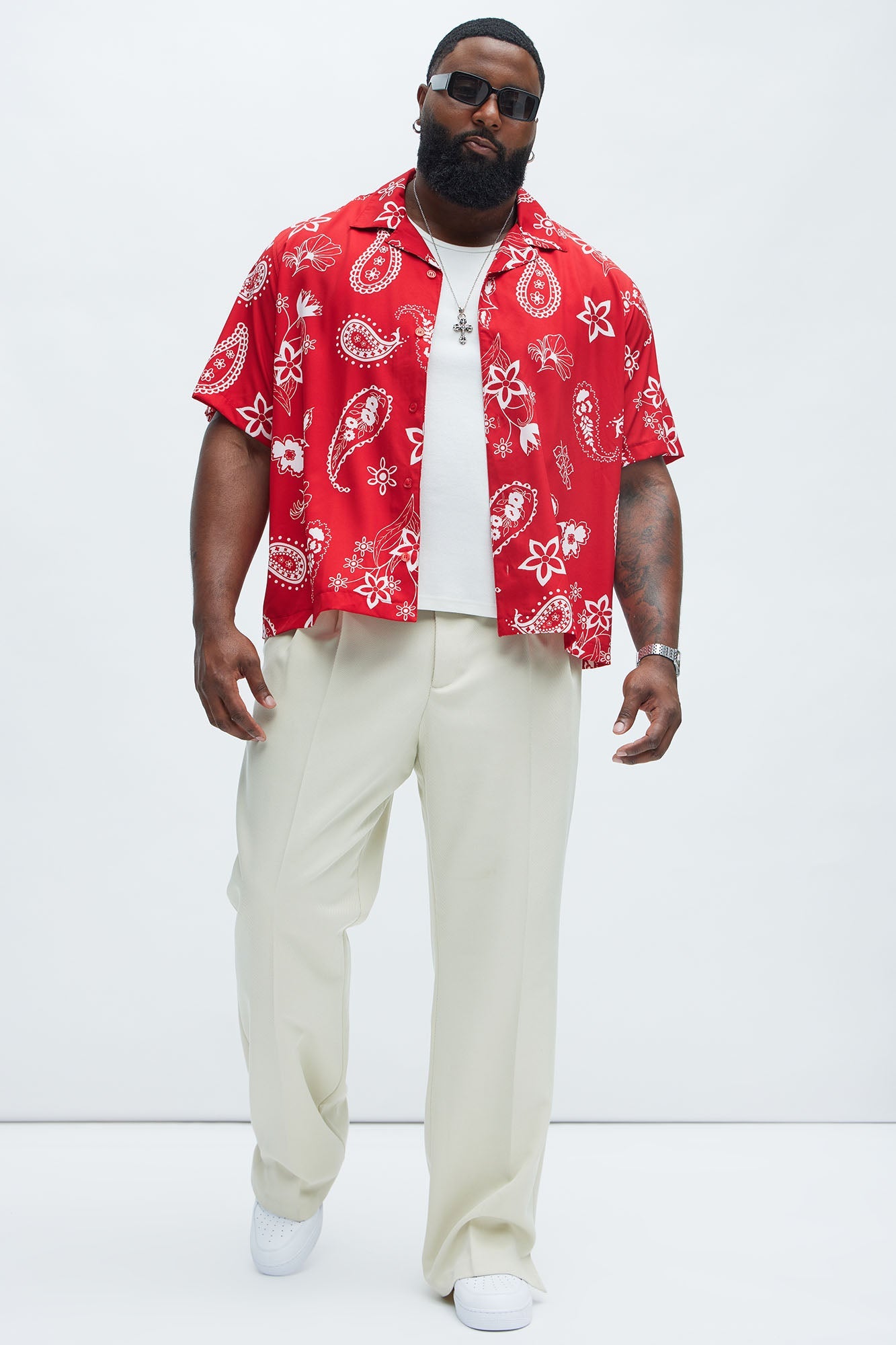 Gary Paisley Shirt - Red
