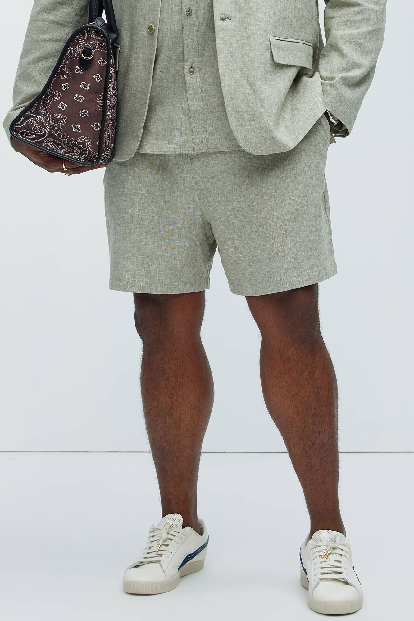 Bahamas Linen Shorts - Green
