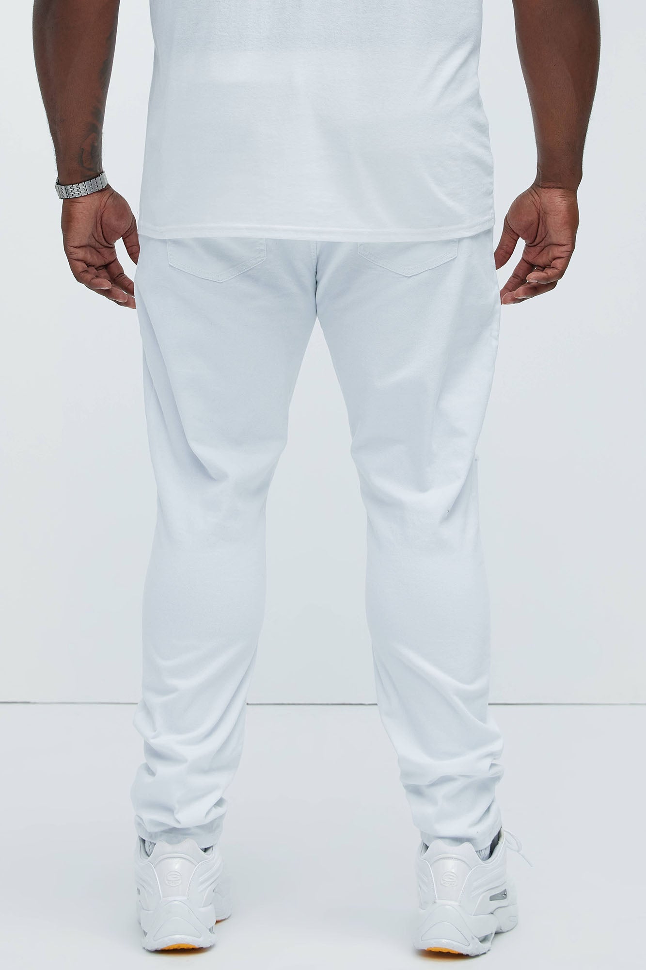 Take No L's Skinny Jean - White