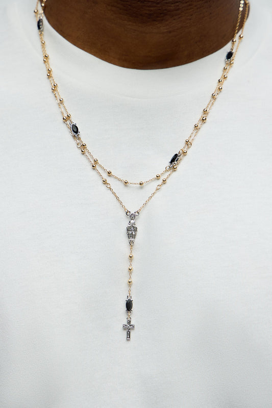 In Your View Necklace Set - Gold