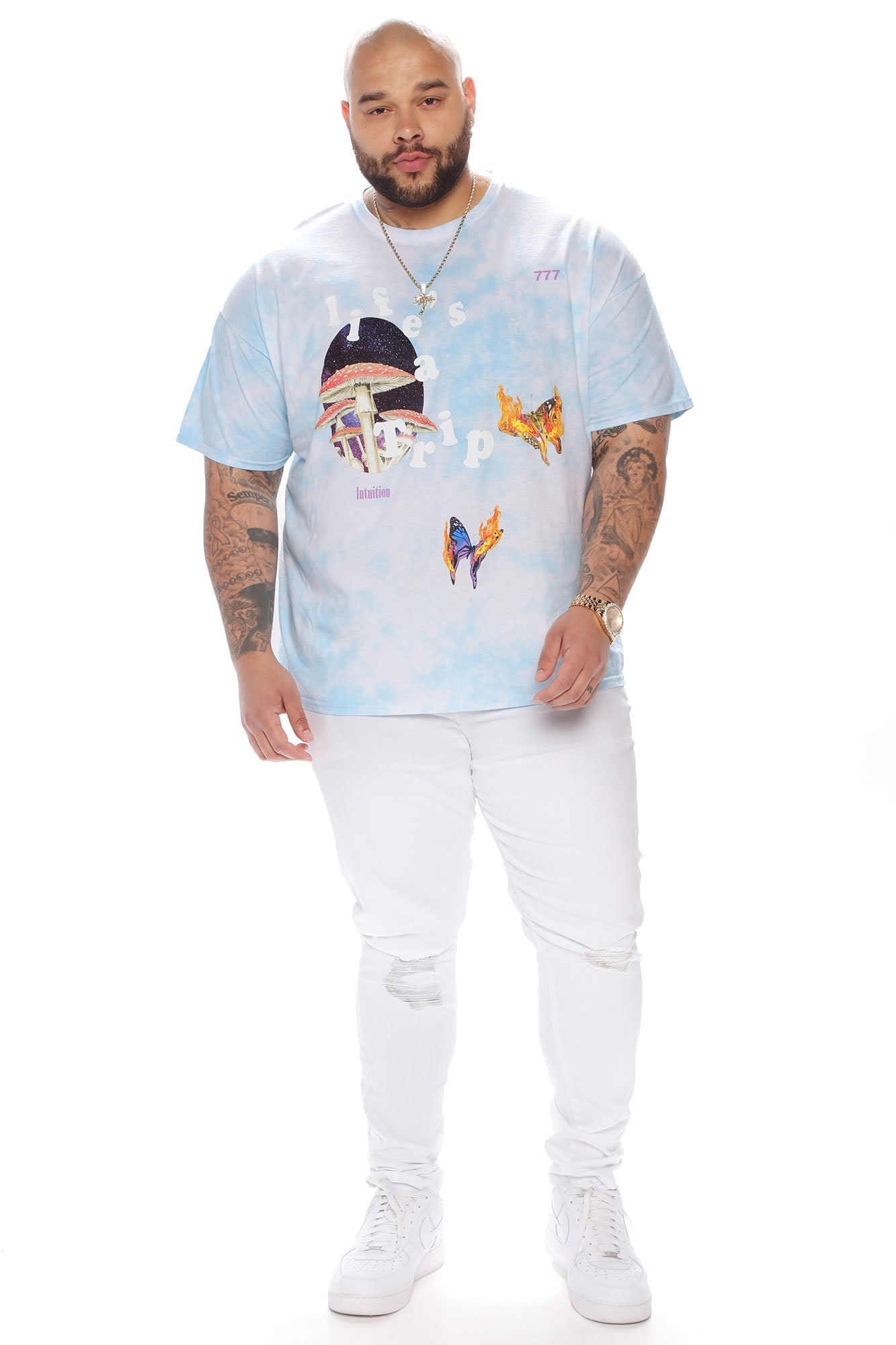 Cornell Ripped Skinny Jeans - White