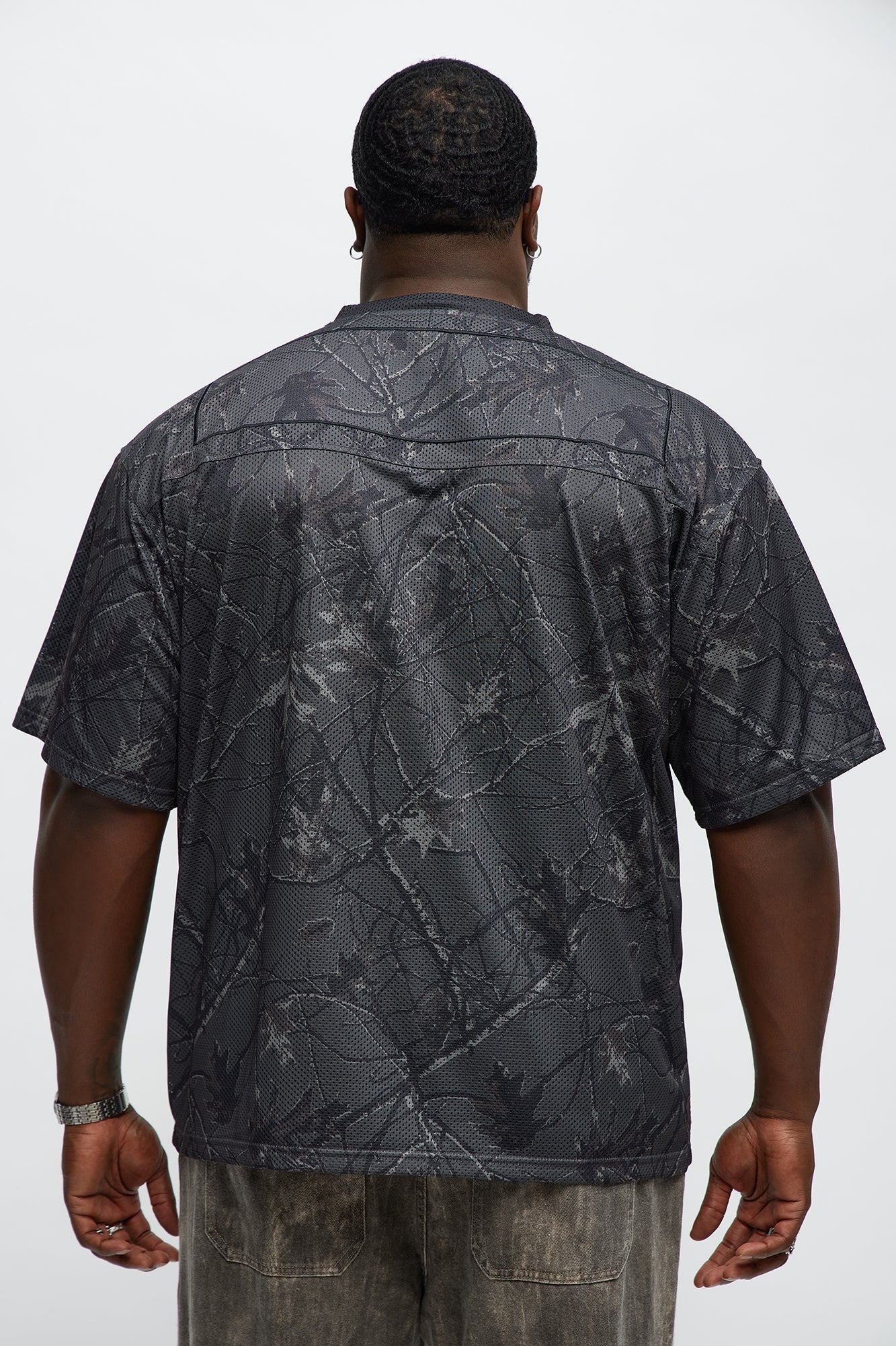 Short Sleeve Camo Jersey - Black