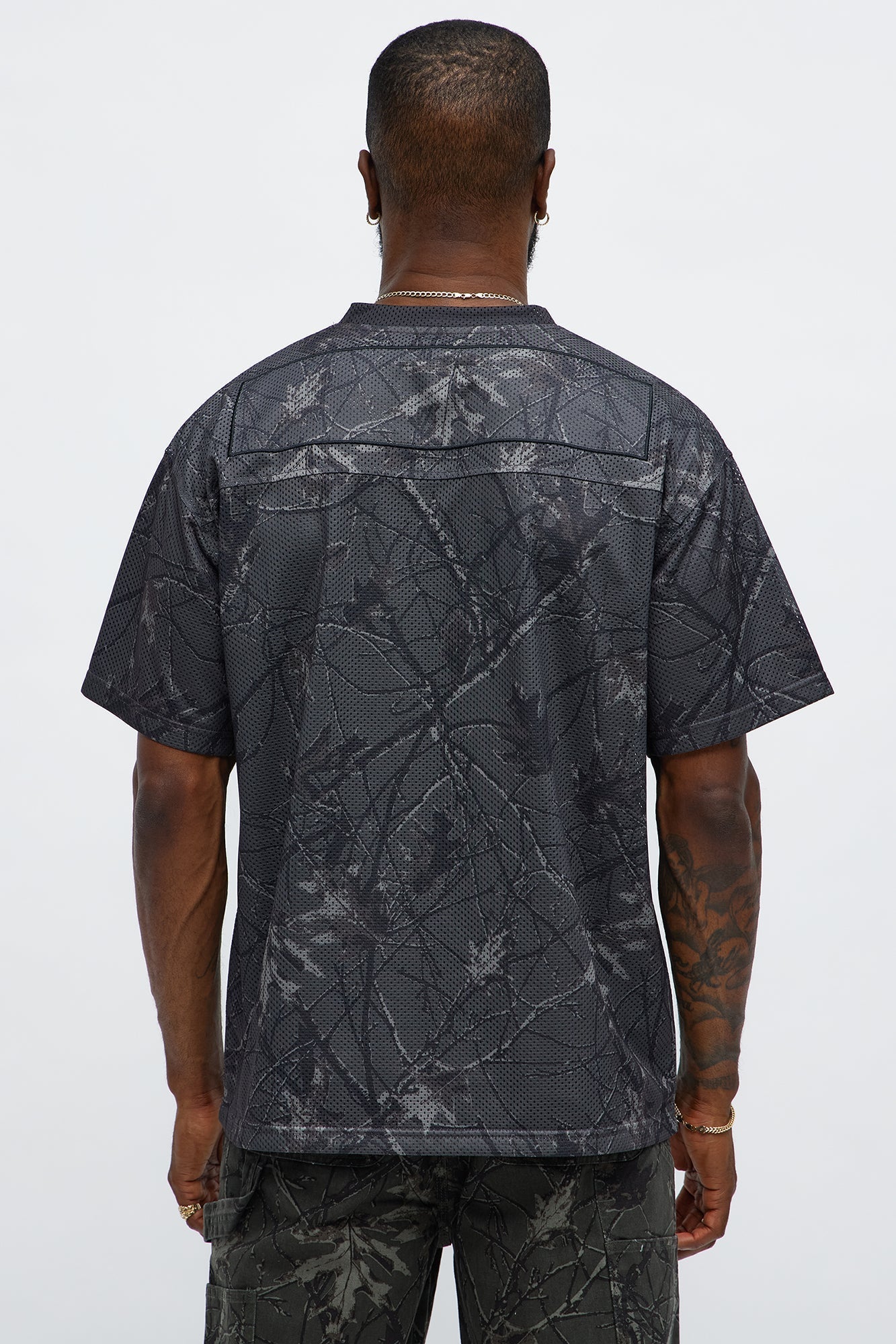 Short Sleeve Camo Jersey - Black