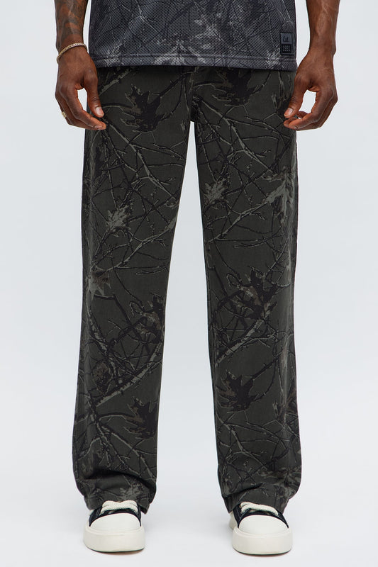 Straight Woodland Mirage Carpenter Pants - Black Wash