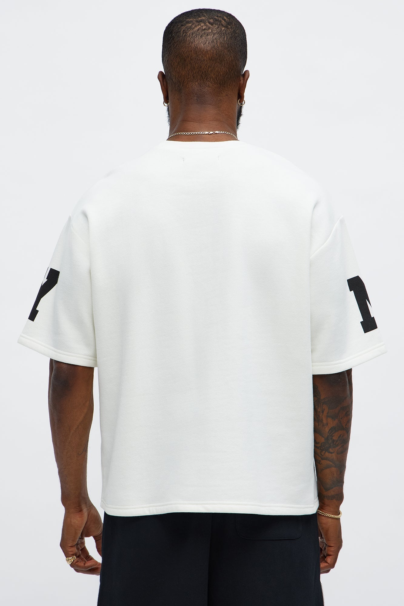 Athletic Oversized Tee - White