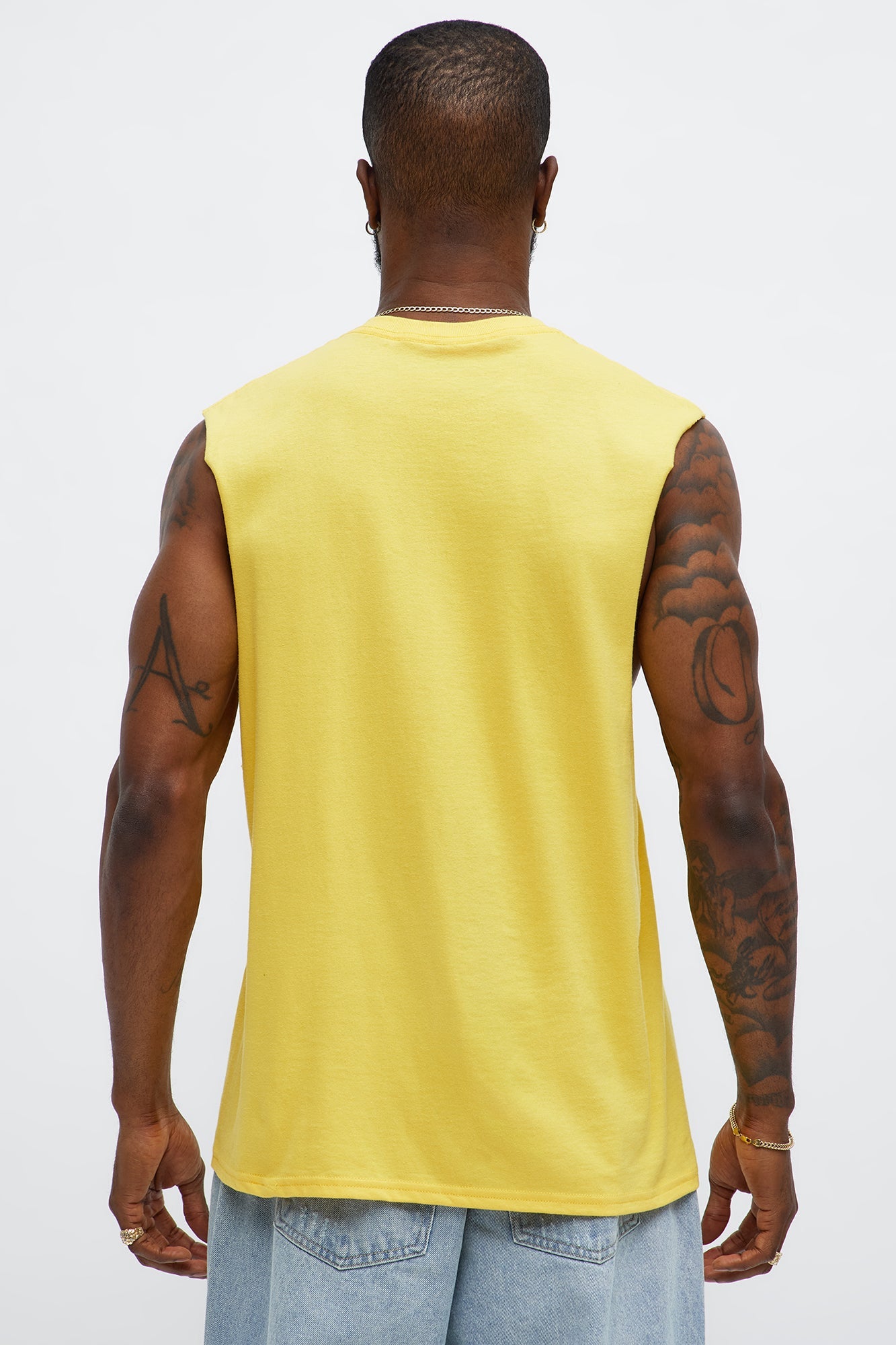 God Over Everything Muscle Tee - Yellow