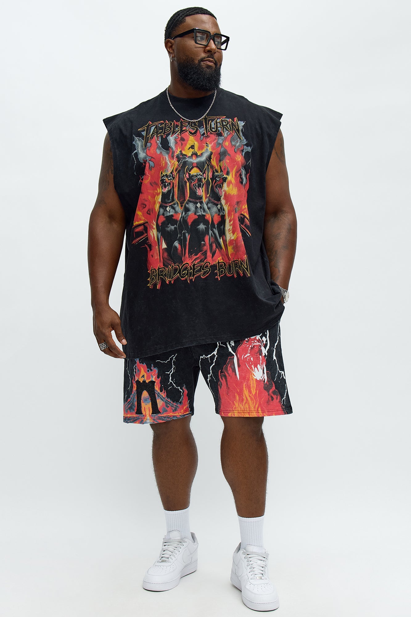 Bridges Burn Muscle Tee - Black
