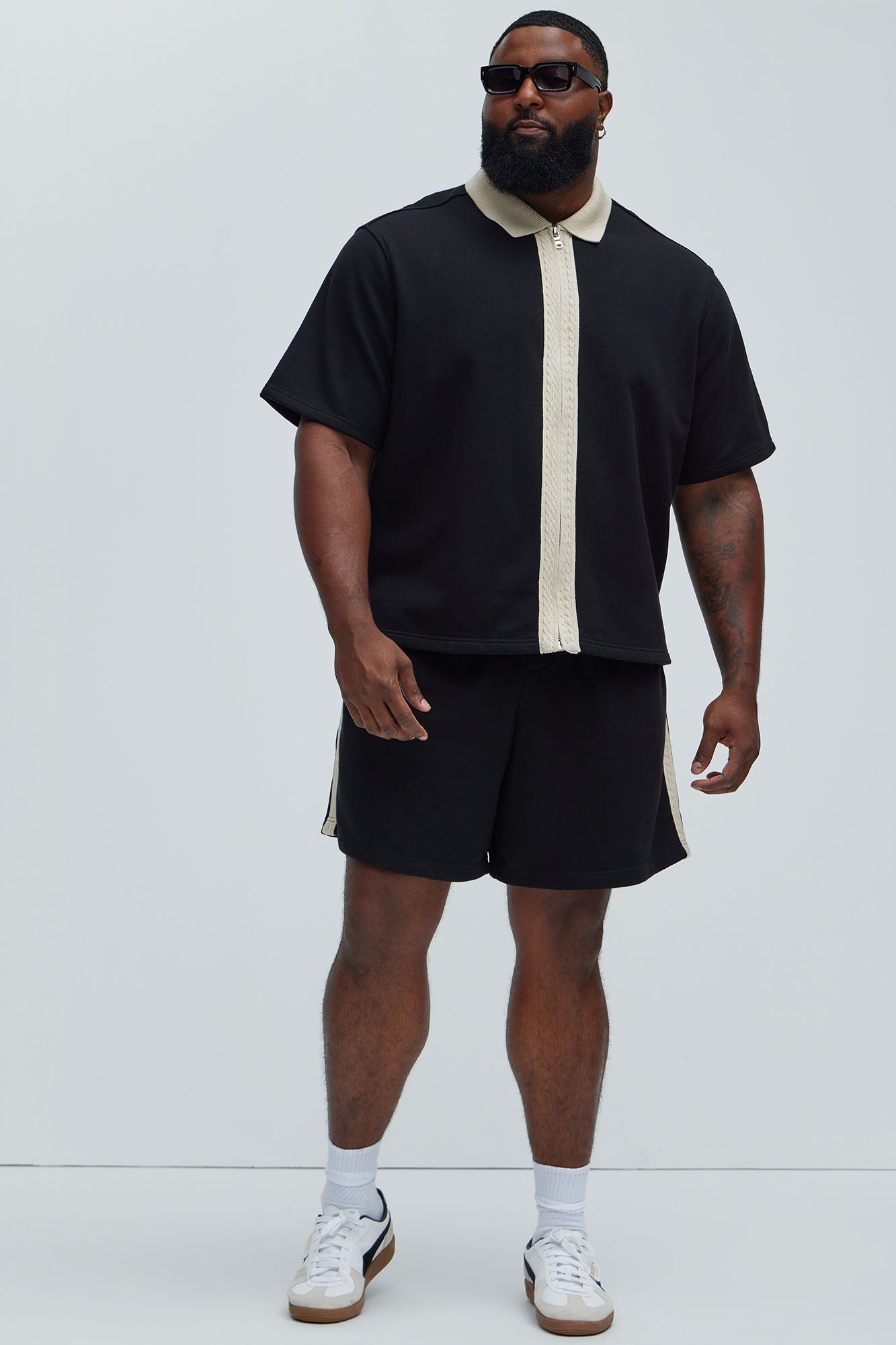 Luka Relaxed Shorts - Black/combo