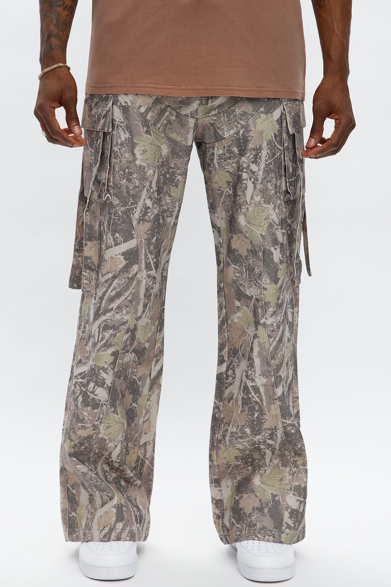 Relaxed Straight No More Waiting Cargo Pants - Brown/combo
