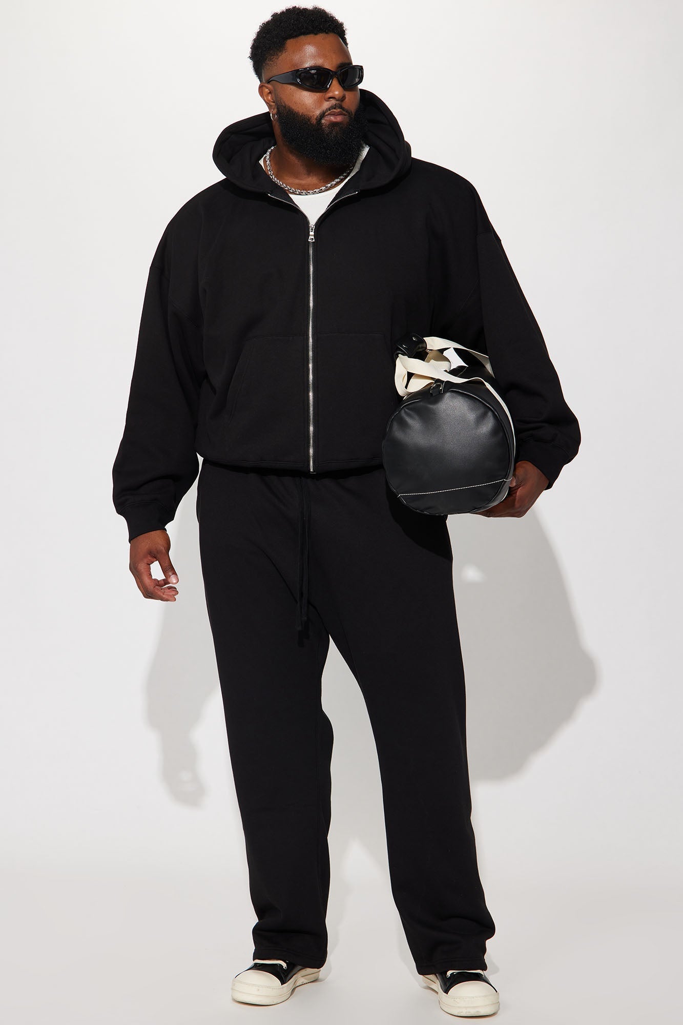 Tyson Heavyweight Straight Sweatpants - Black
